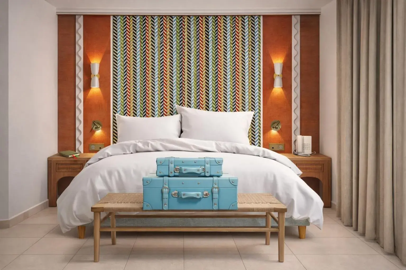 Bed in Seabel Alhambra Beach Golf & Spa Bed in Seabel Alhambra Beach Golf & Spa