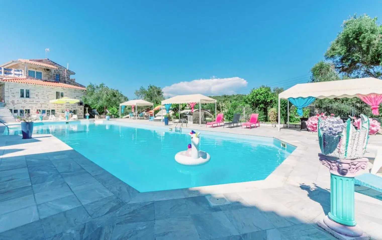 Garden view in Paco's Resort Holiday Flats