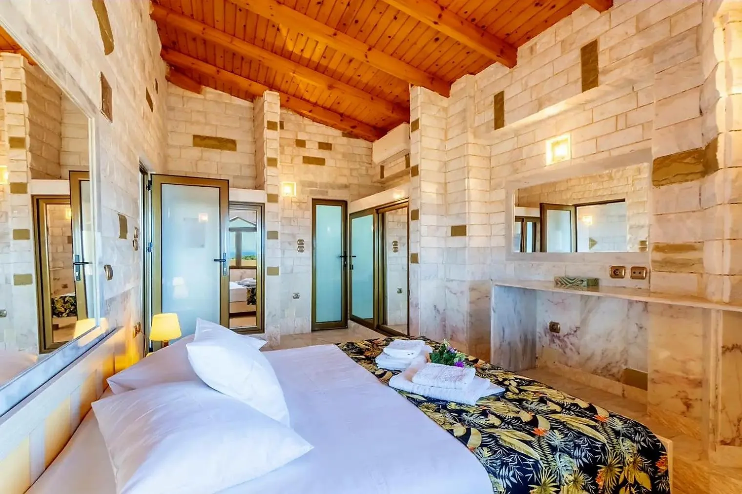 Bed in Paco's Resort Holiday Flats