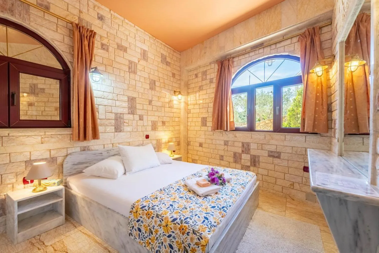 Bed in Paco's Resort Holiday Flats