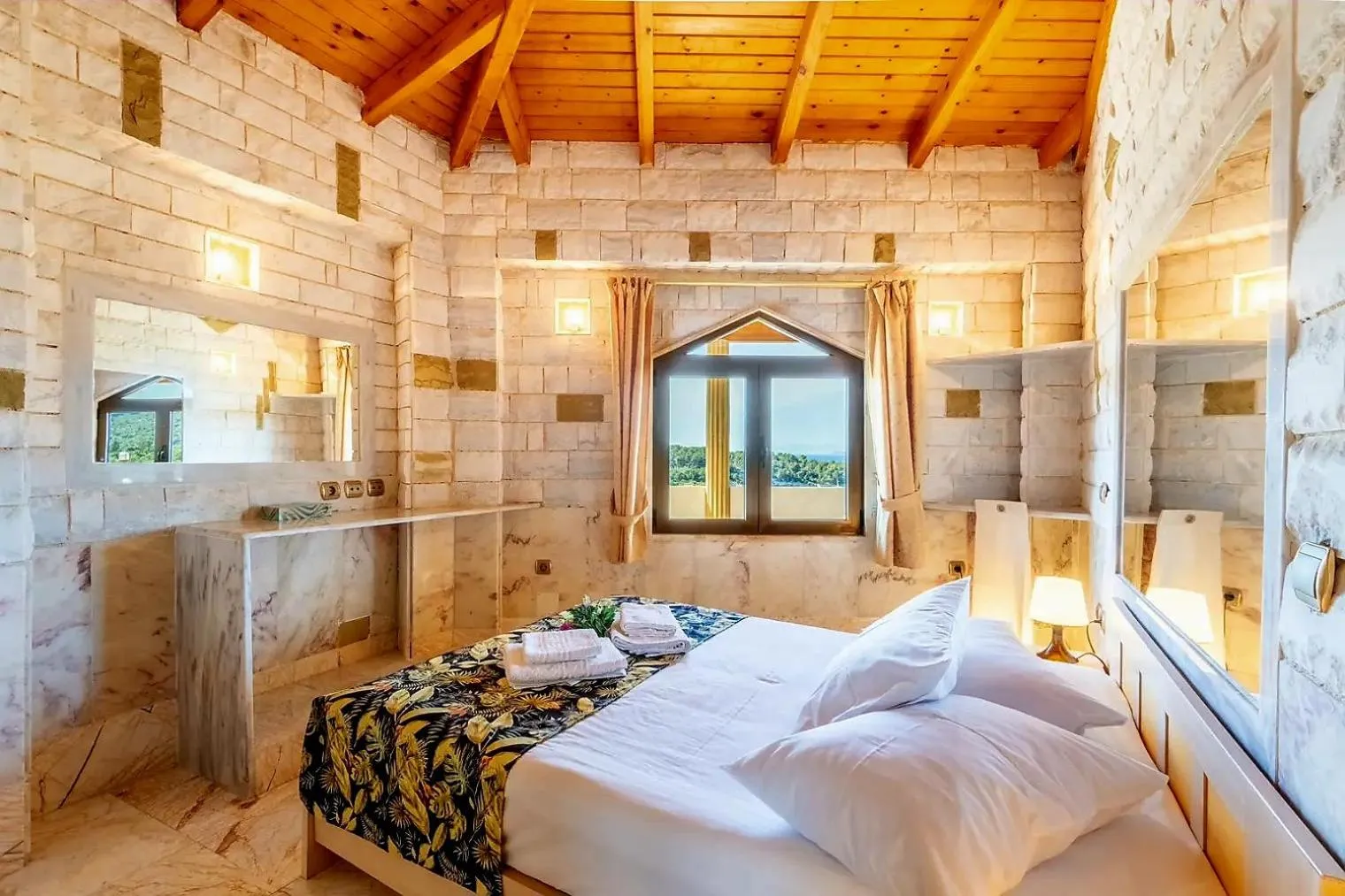 Bed in Paco's Resort Holiday Flats