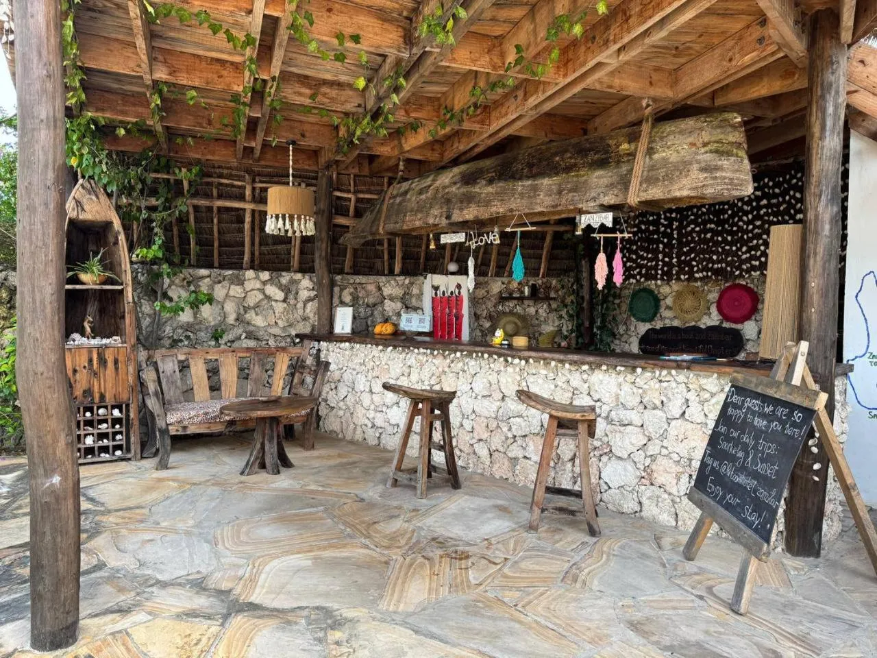 Lobby or reception in Bitcoin Beach Hotel Zanzibar