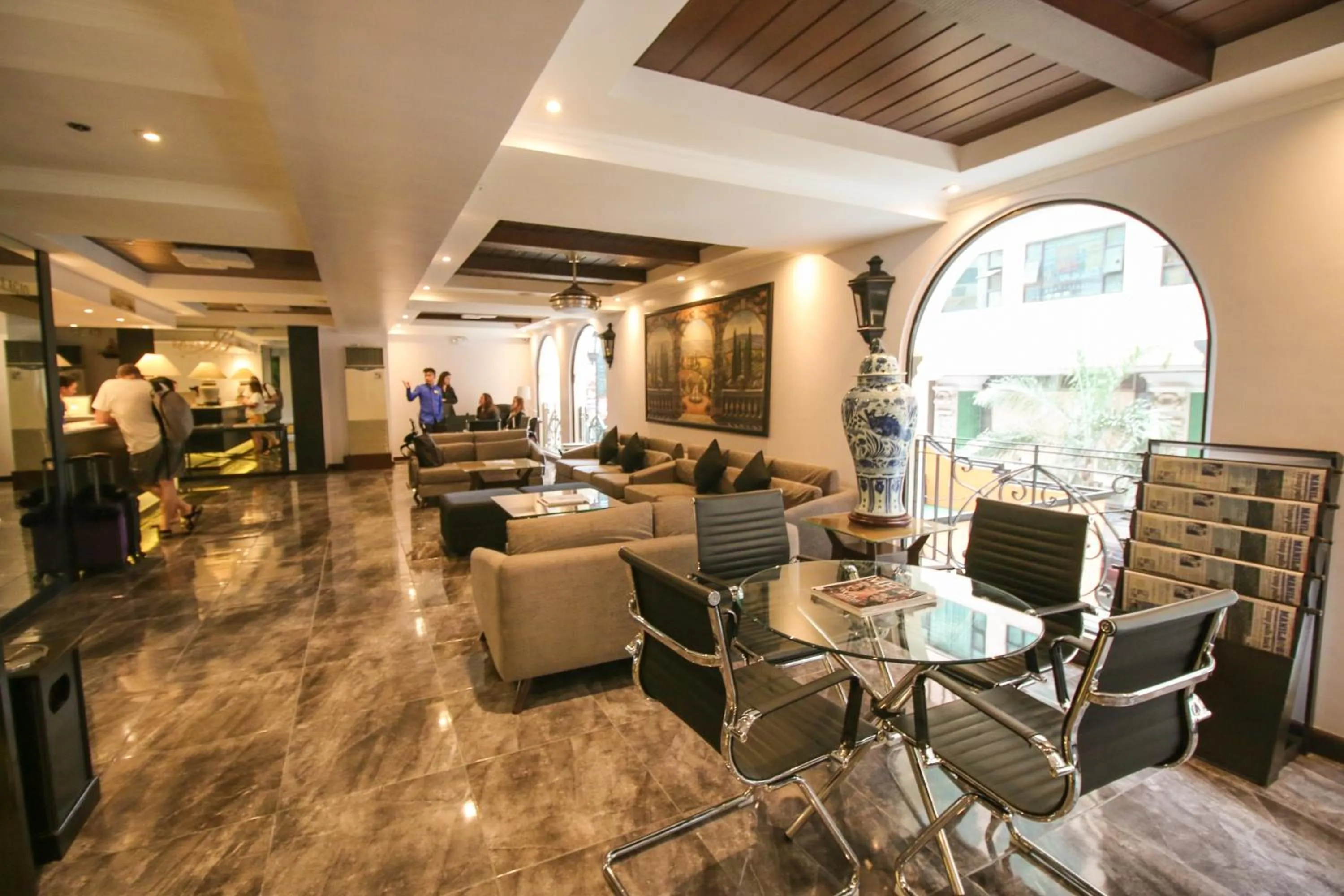 Seating area in Royal Bellagio Hotel