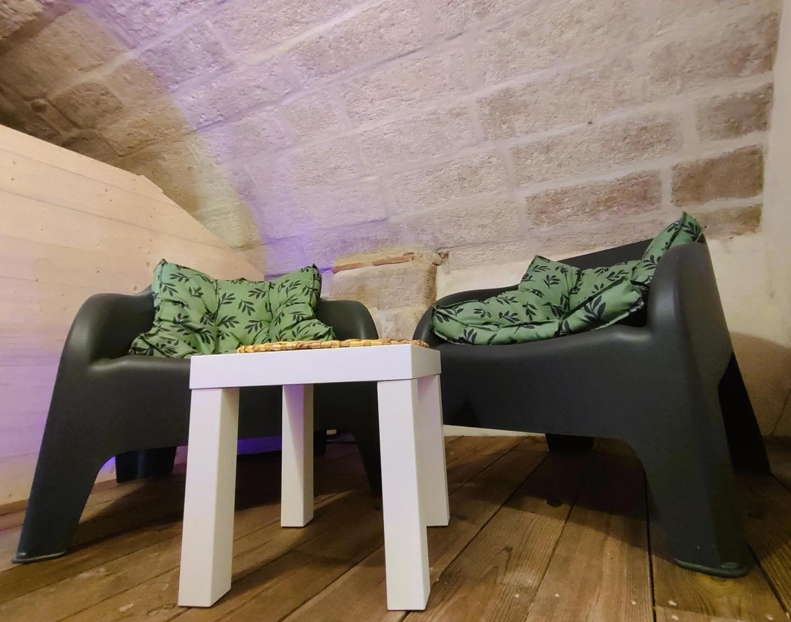 Seating area in le Travertin