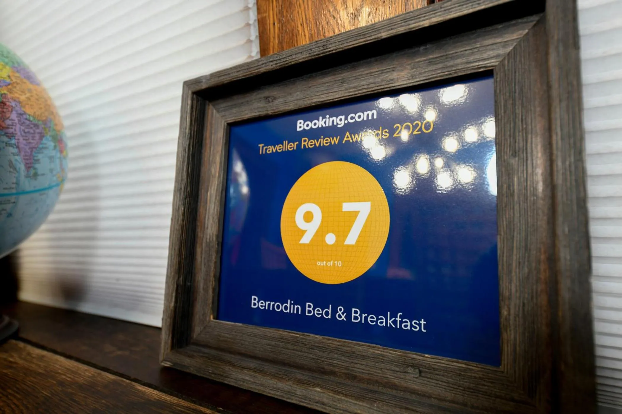 Certificate/Award in Berrodin Bed & Breakfast