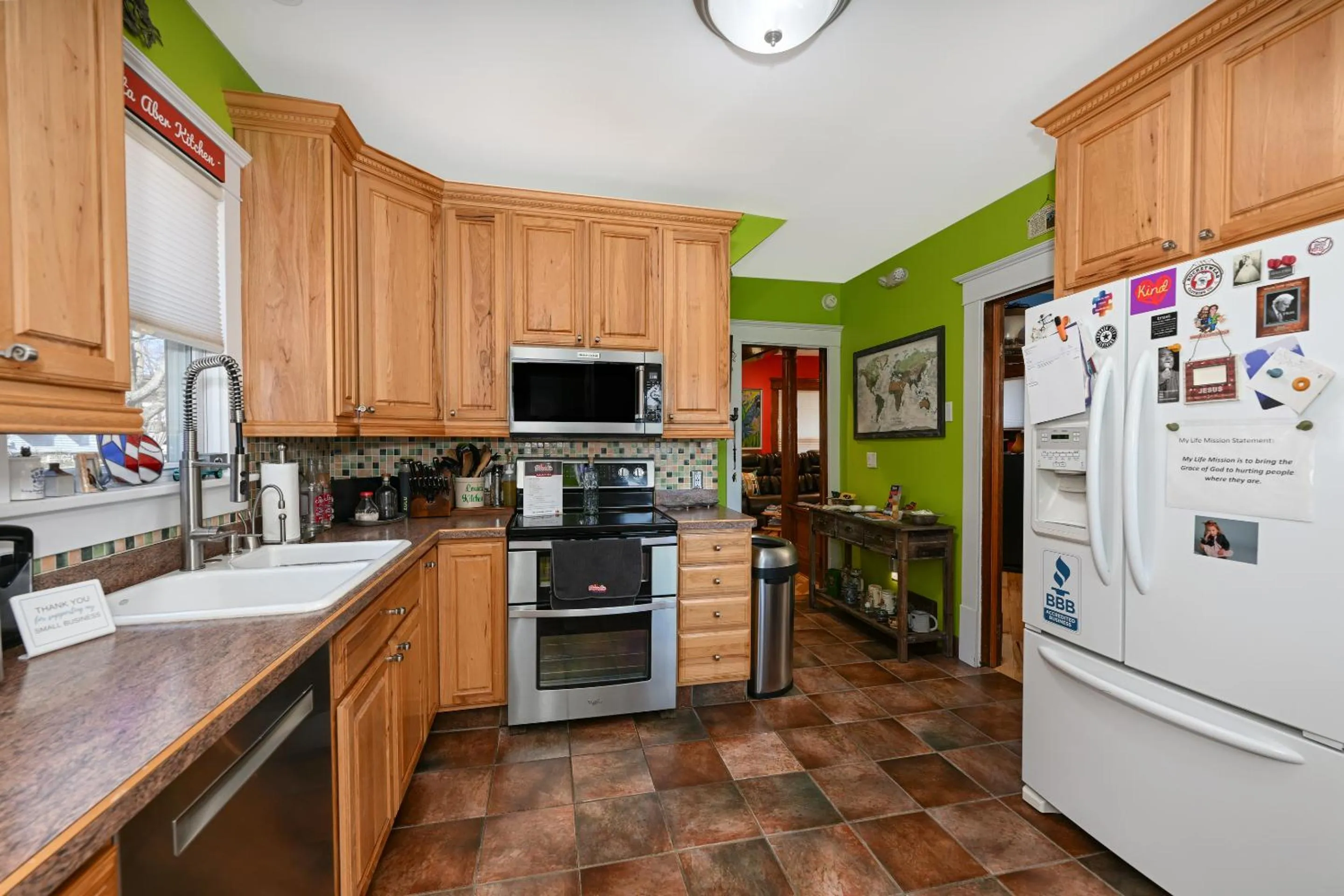 Communal kitchen in Berrodin Bed & Breakfast