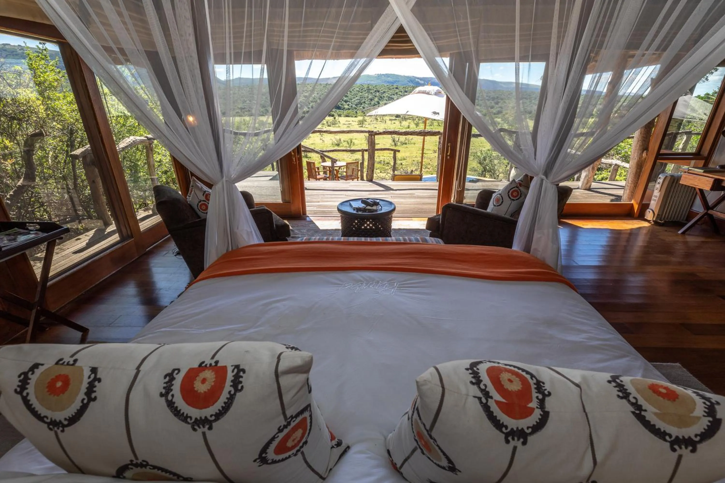 Bed in Pumba Private Game Reserve