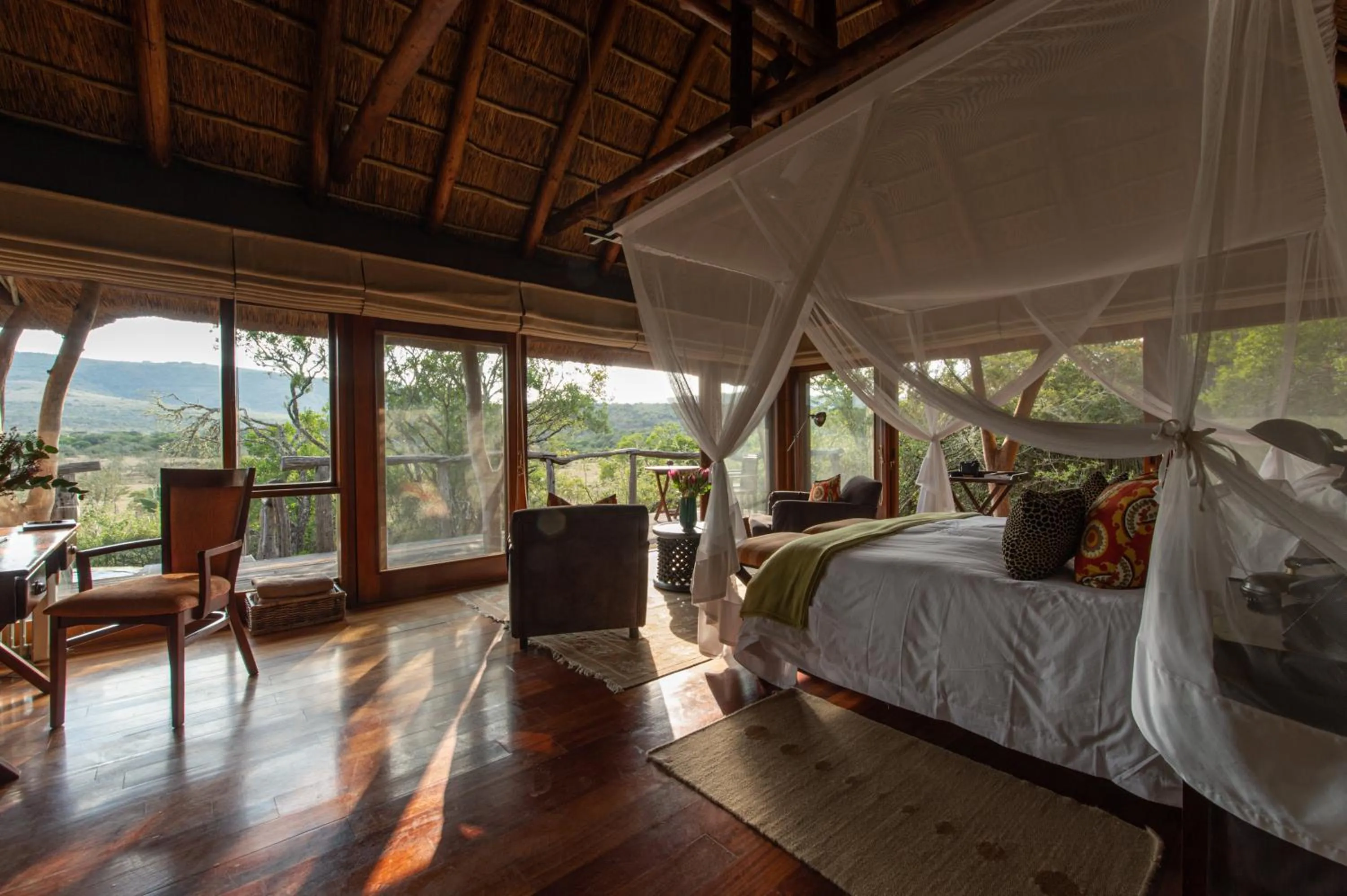 Bed in Pumba Private Game Reserve