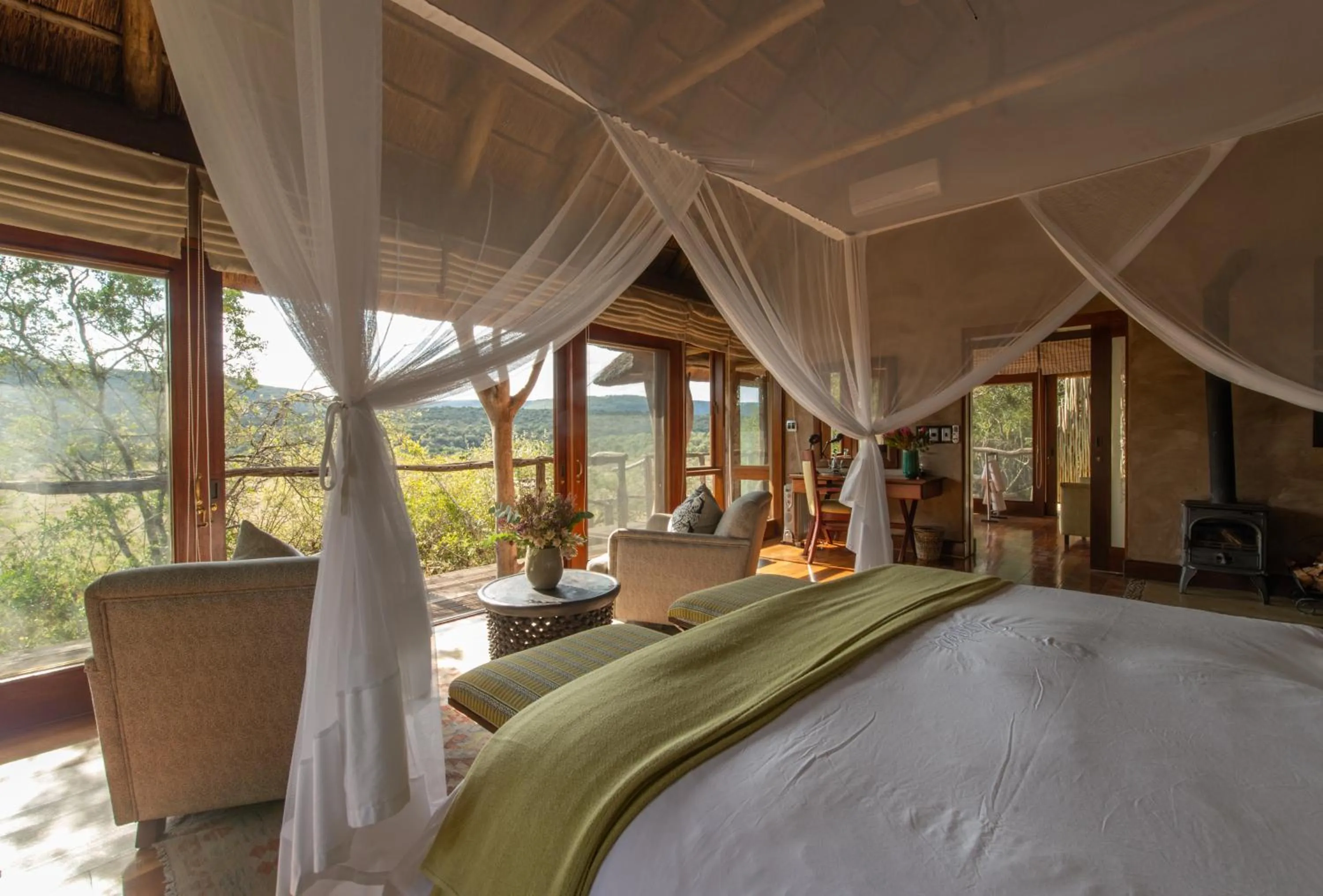 Bed in Pumba Private Game Reserve