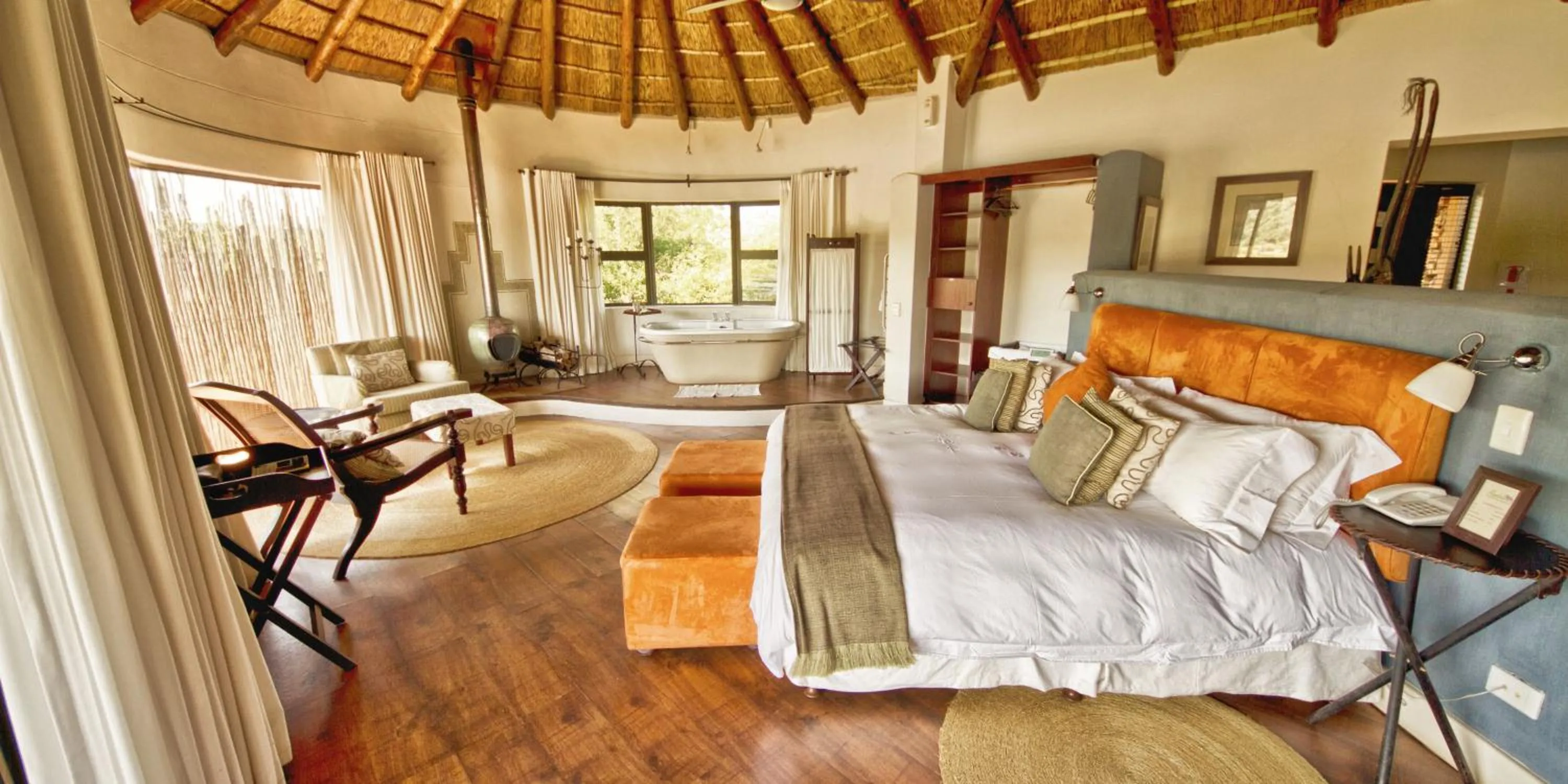 Bed in Pumba Private Game Reserve