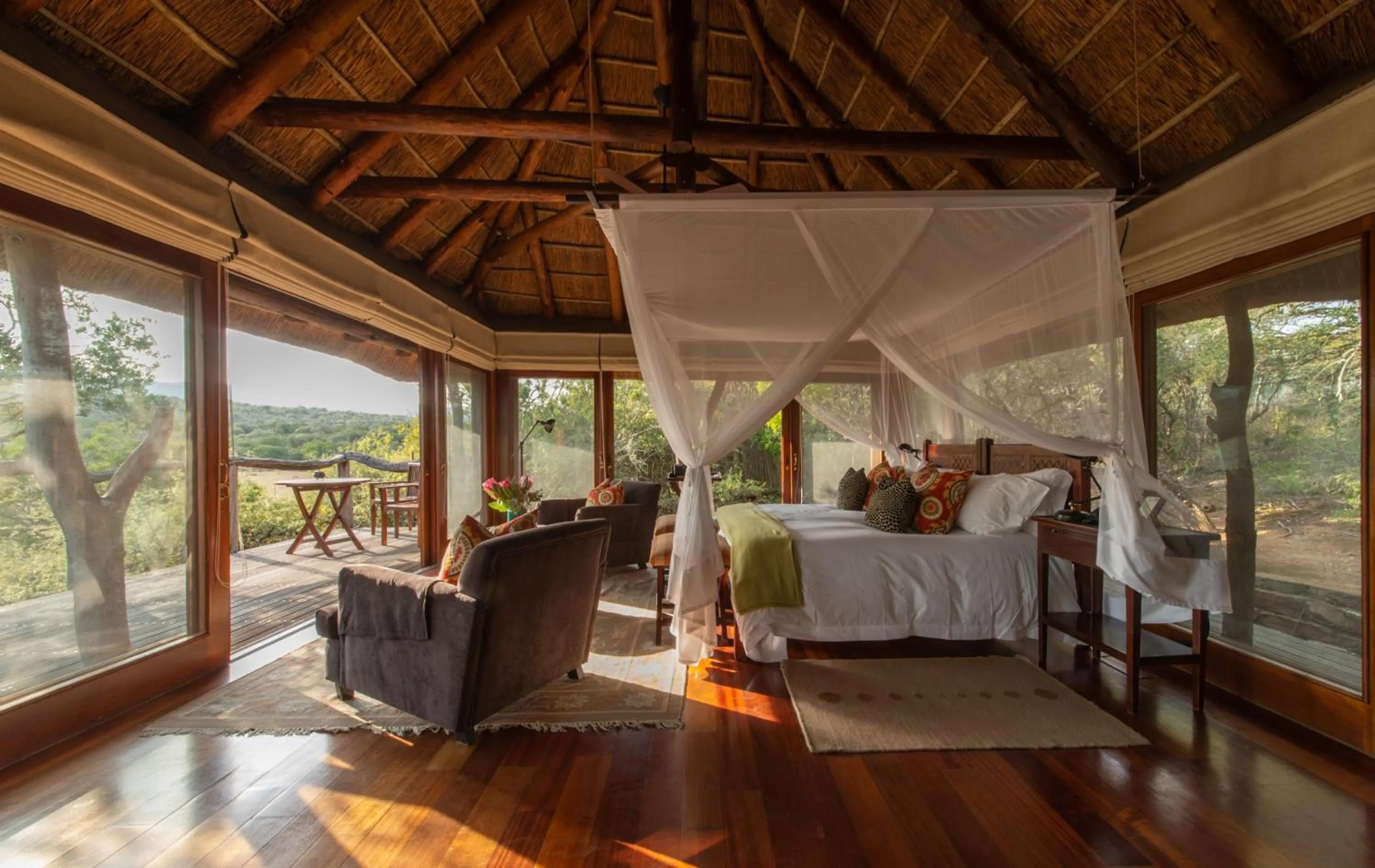 Bed in Pumba Private Game Reserve