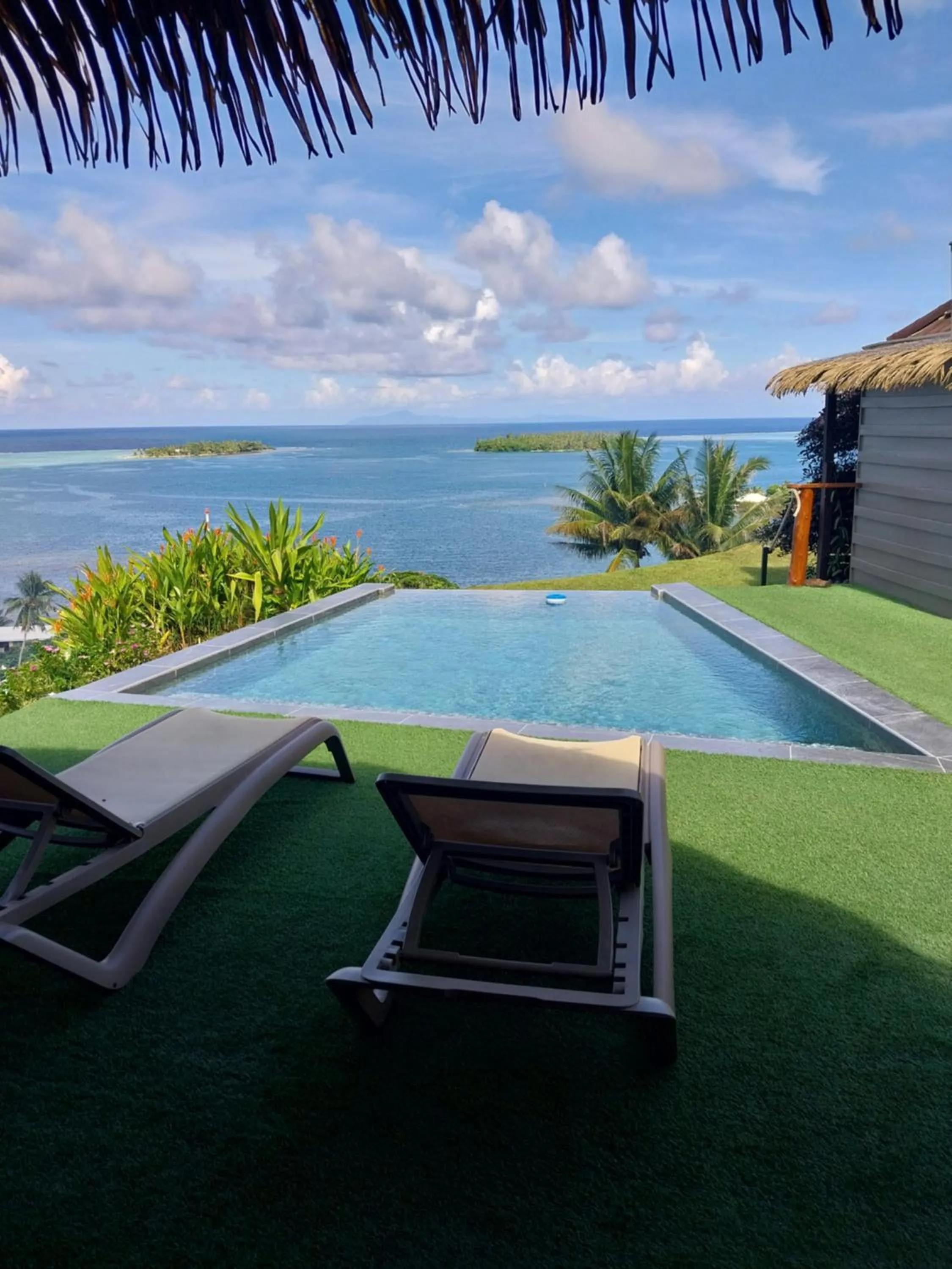 Pool view in Faré Mahi Mahi