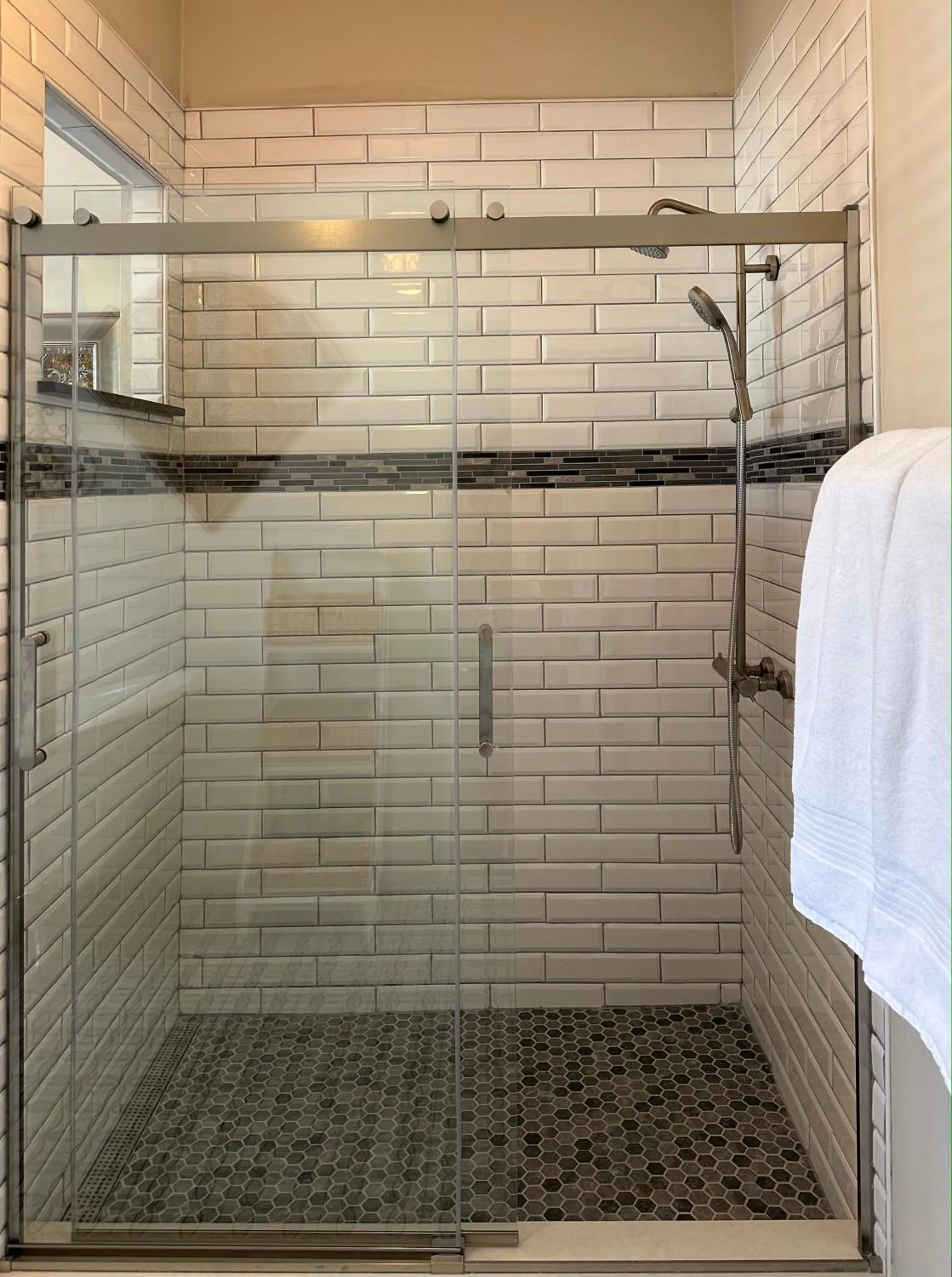 Shower in Bisbee Brownstone Suites