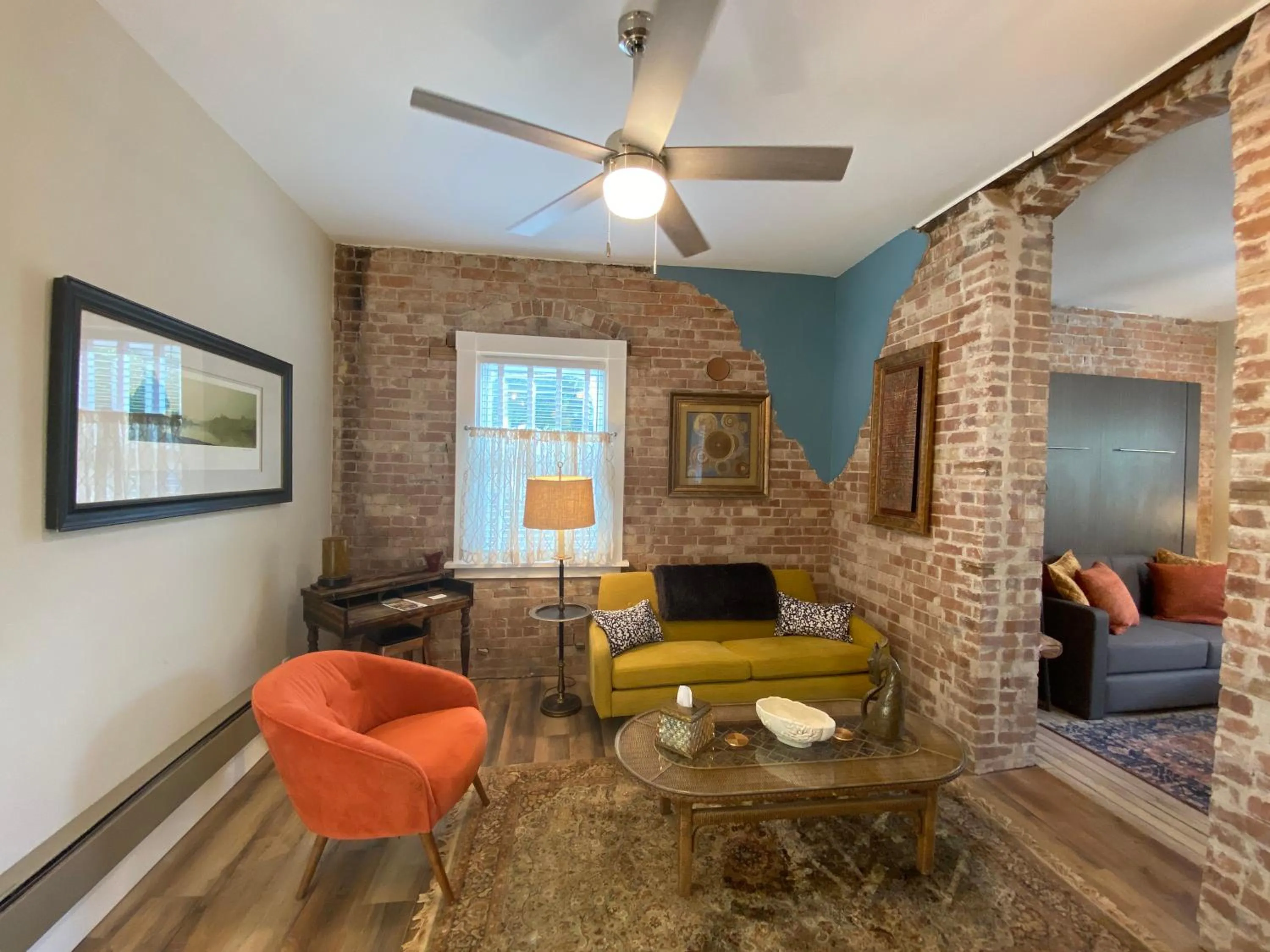Living room in Bisbee Brownstone Suites