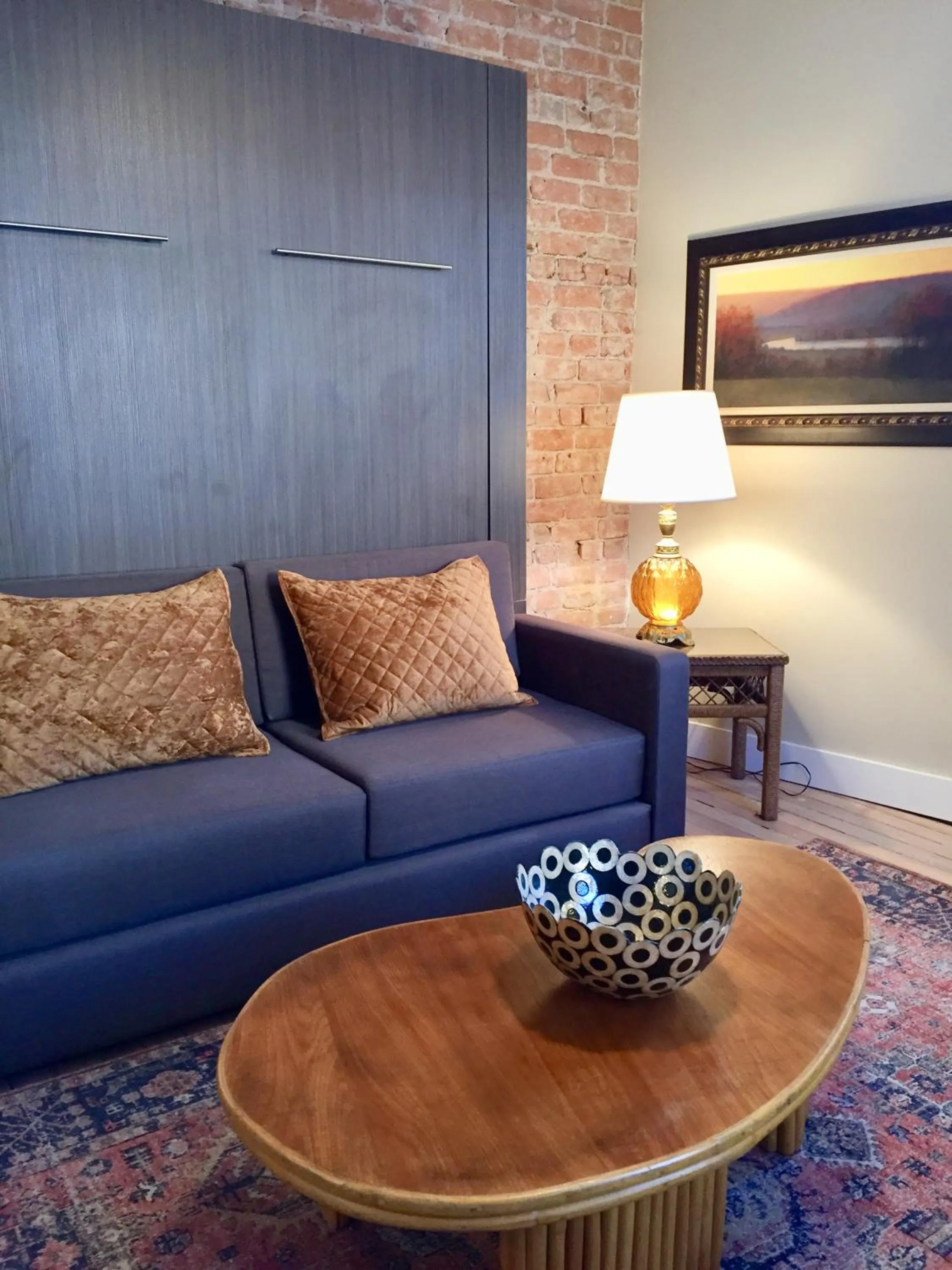 Living room in Bisbee Brownstone Suites