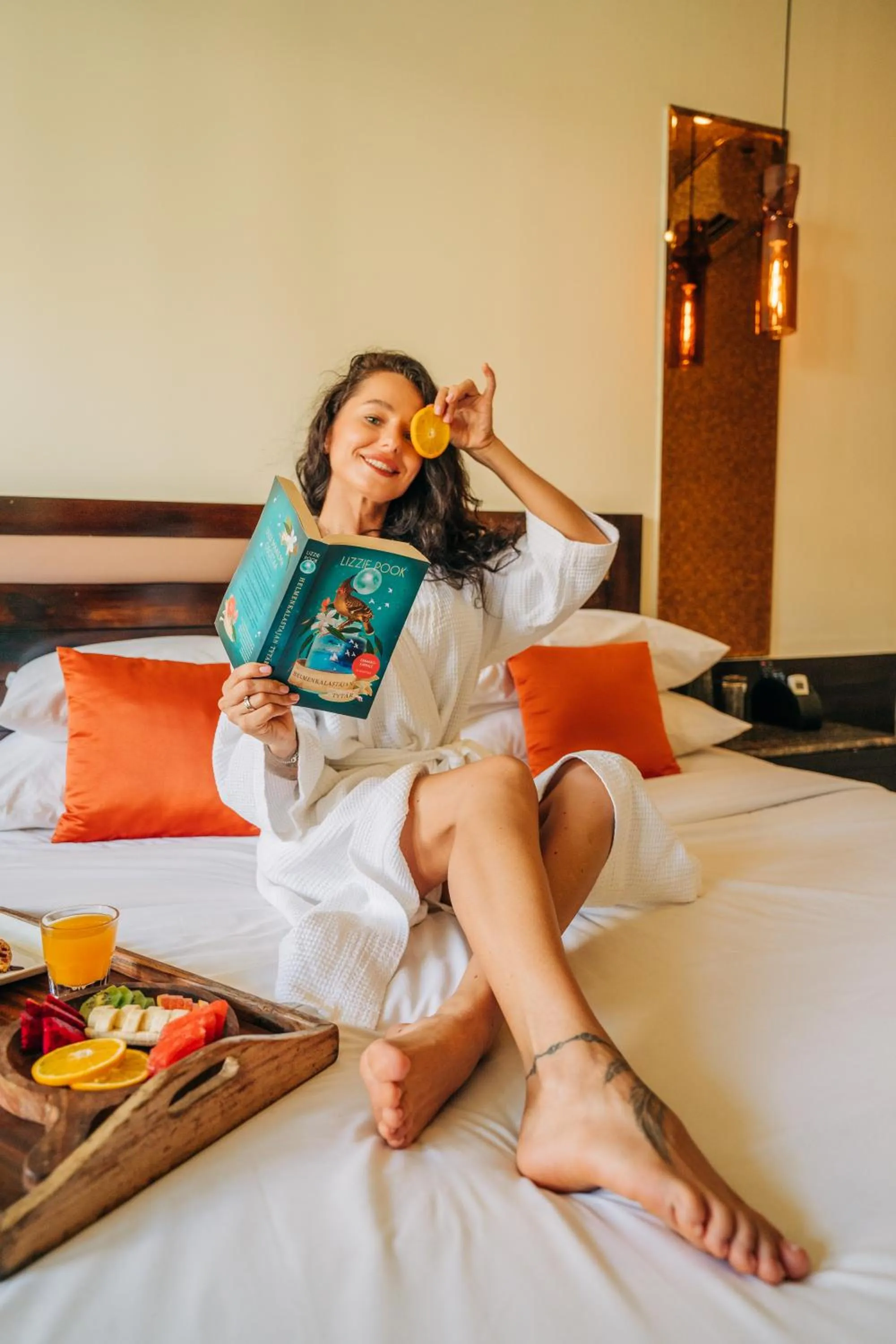 Food and drinks, Bed in The Acacia Morjim