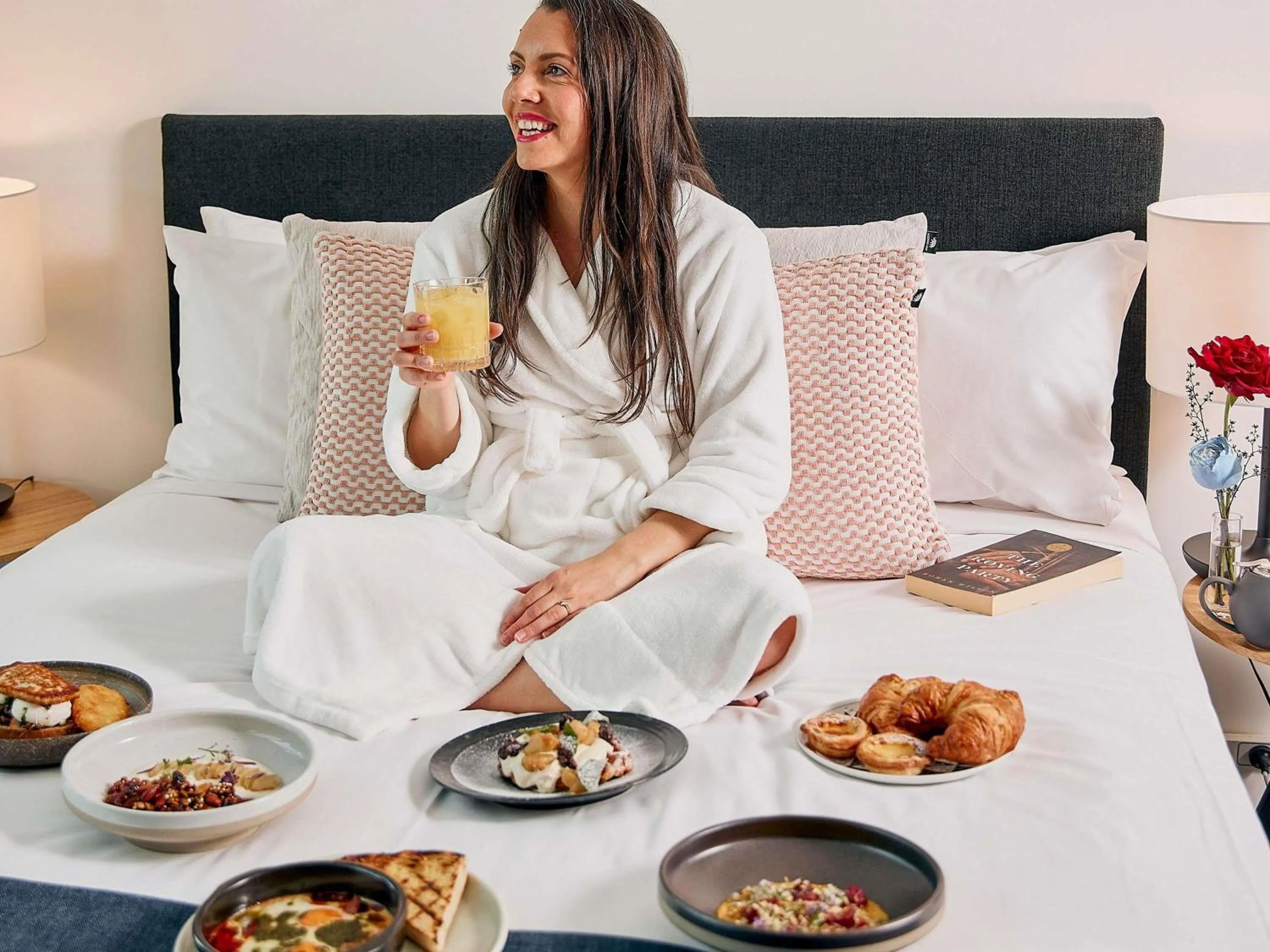 Breakfast, Bed in Shadow Play by Peppers