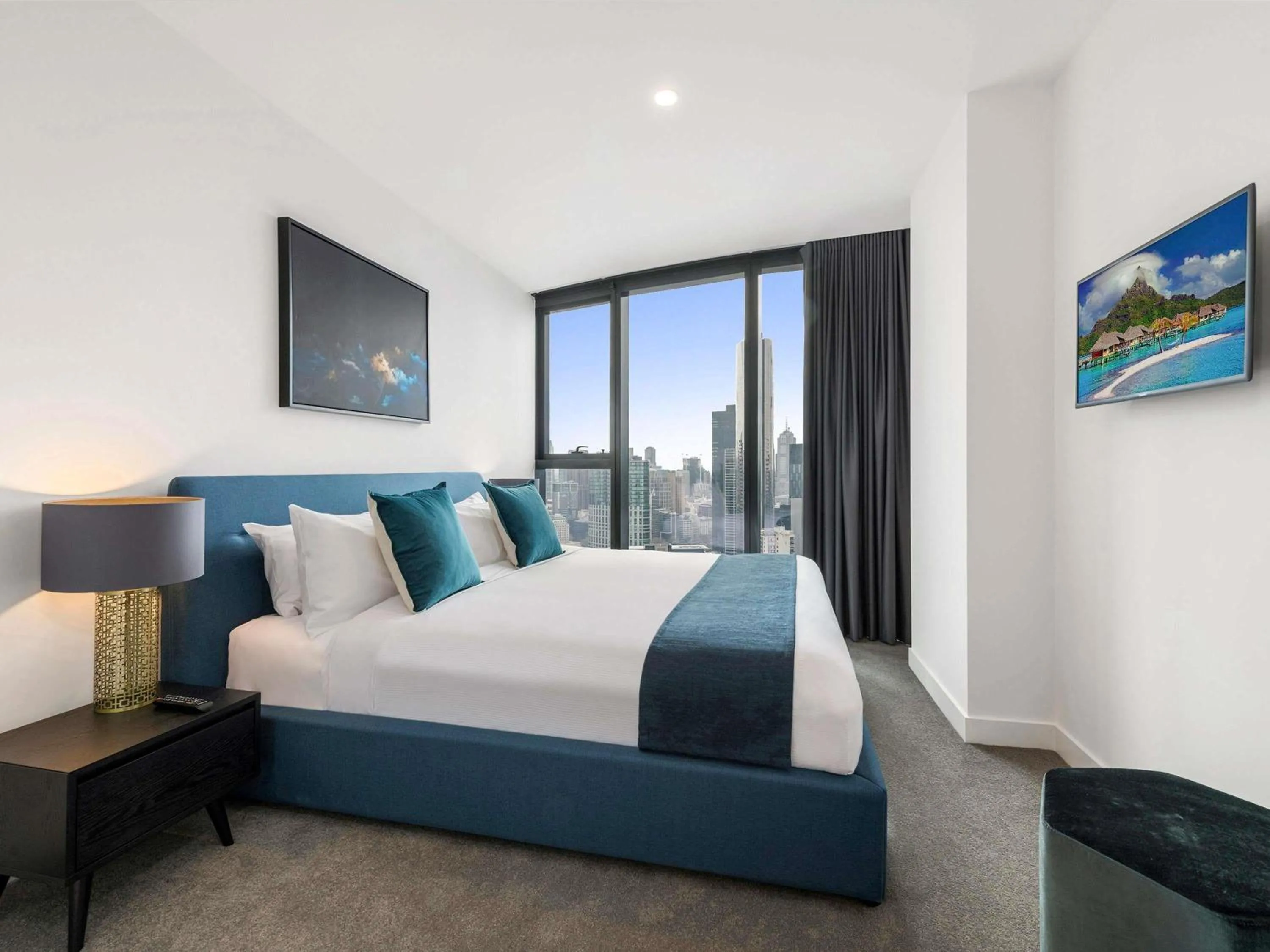 Bedroom, Bed in Shadow Play by Peppers