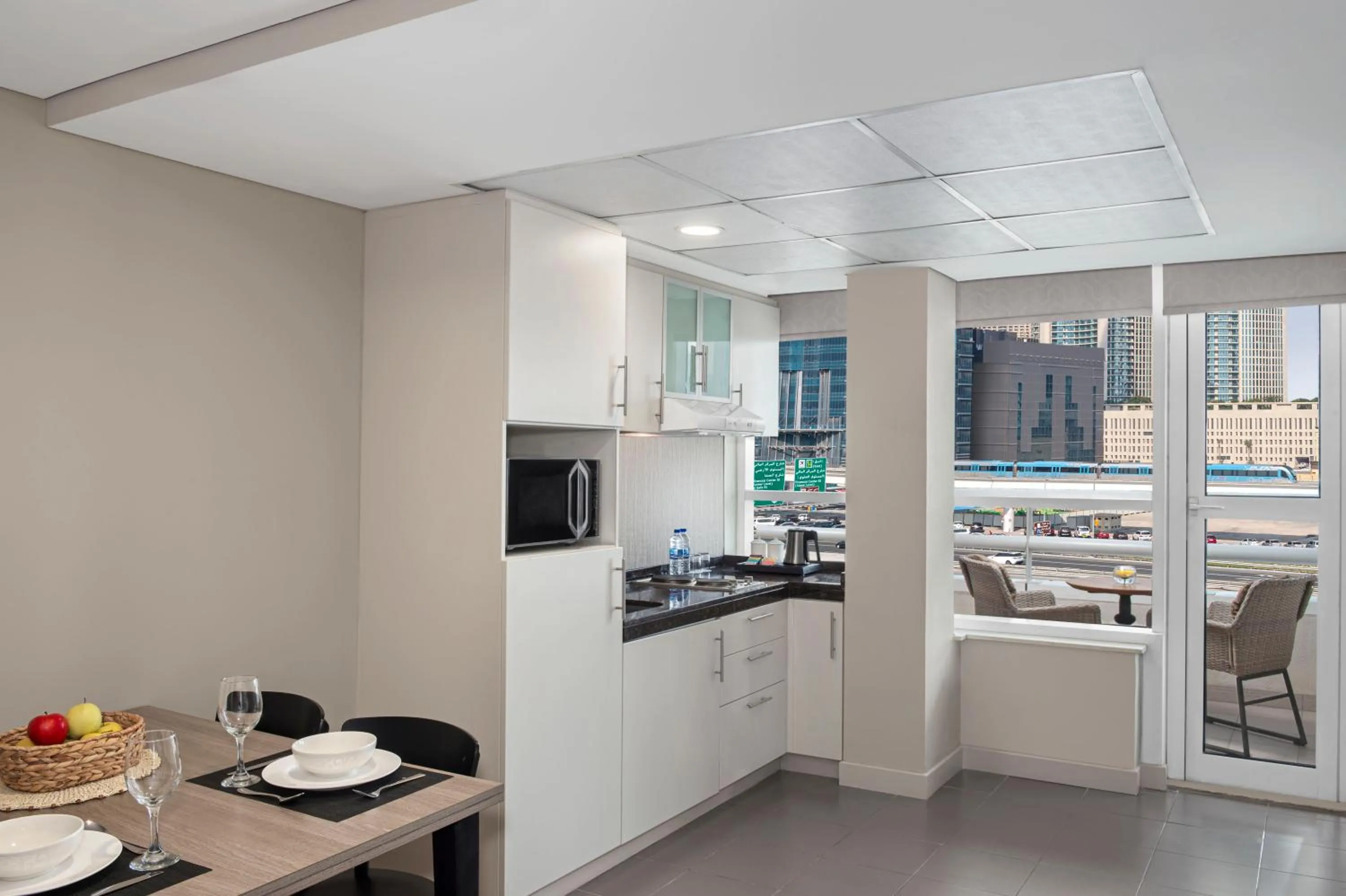 Kitchen or kitchenette in Leva Hotel and Suites, Opposite Downtown