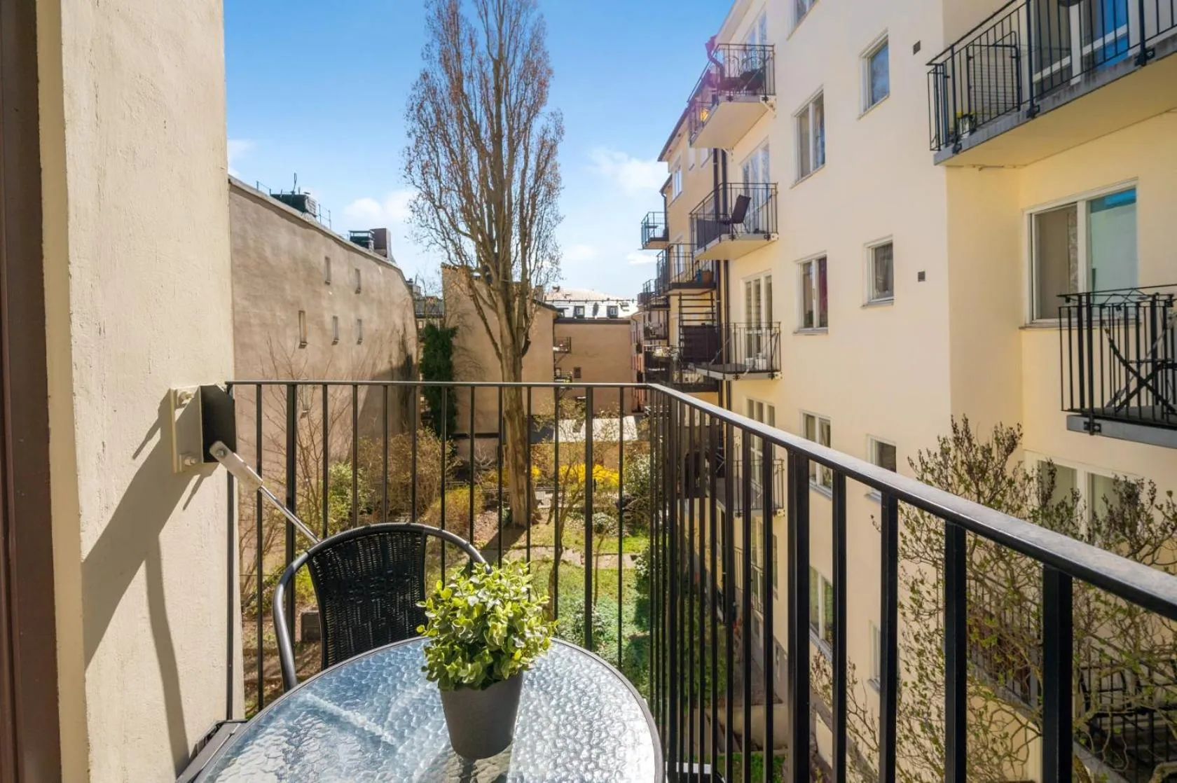 Balcony/Terrace in Forenom Apartments Stockholm Johannesgatan