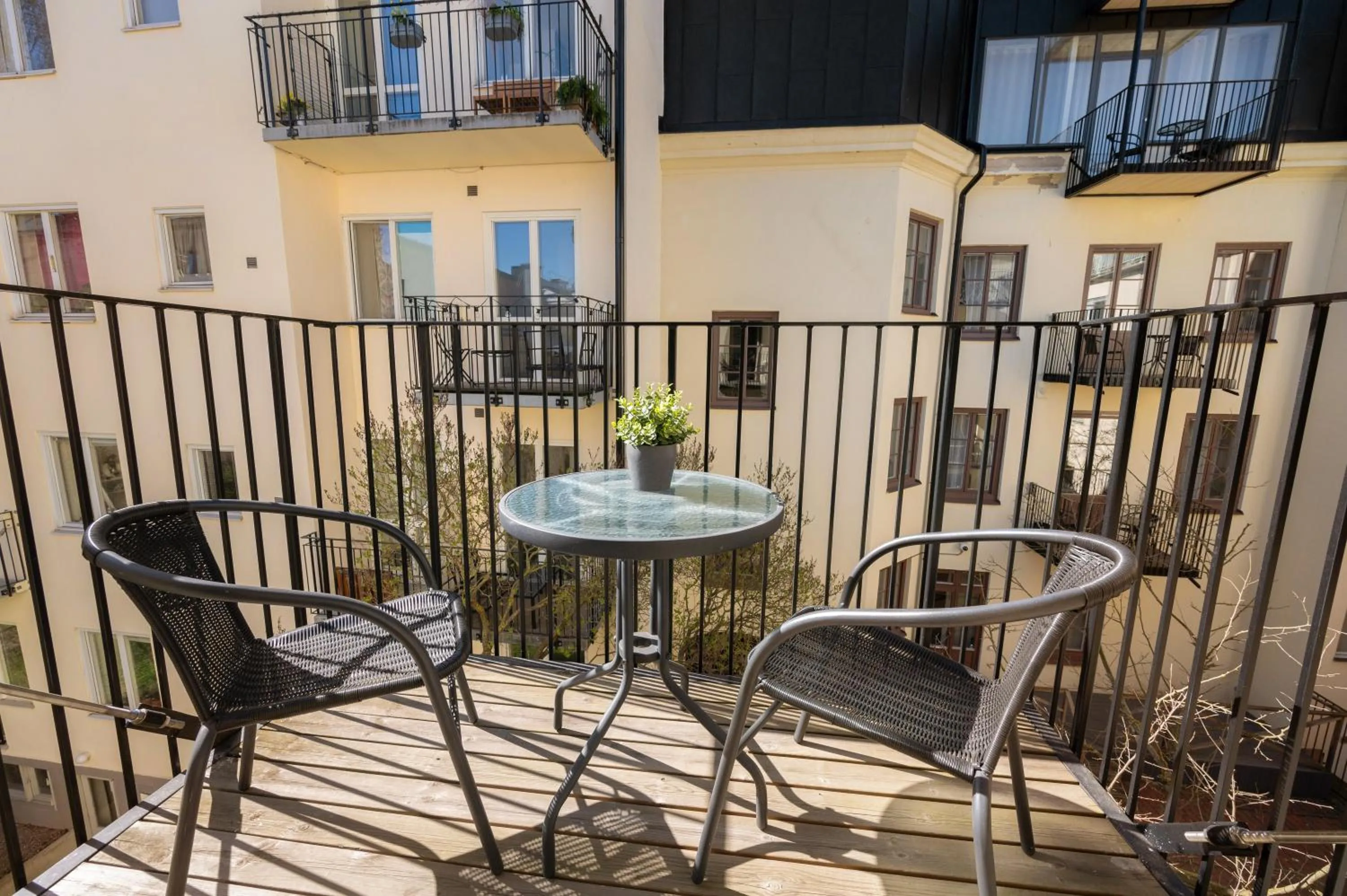 Balcony/Terrace in Forenom Apartments Stockholm Johannesgatan