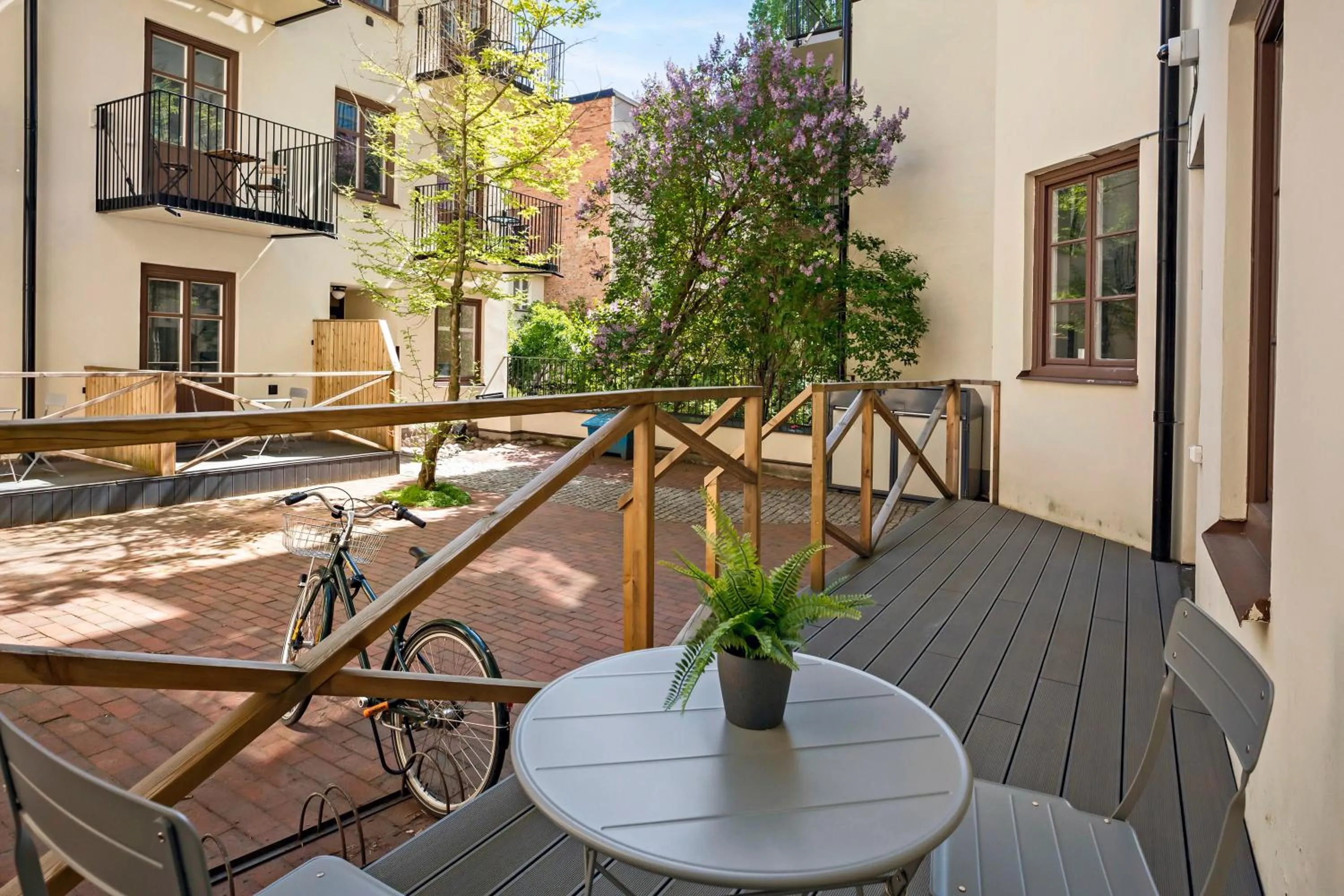 Balcony/Terrace in Forenom Apartments Stockholm Johannesgatan