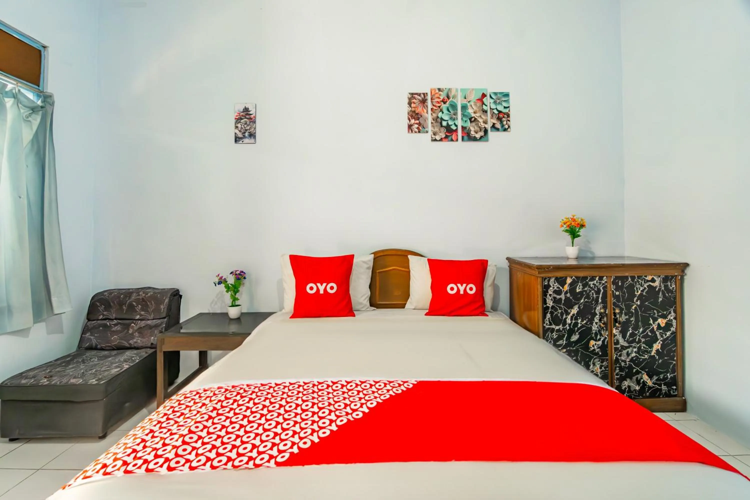 Bedroom, Bed in Hotel O Arjosari Near Plaza Araya Formerly Hotel Nugraha