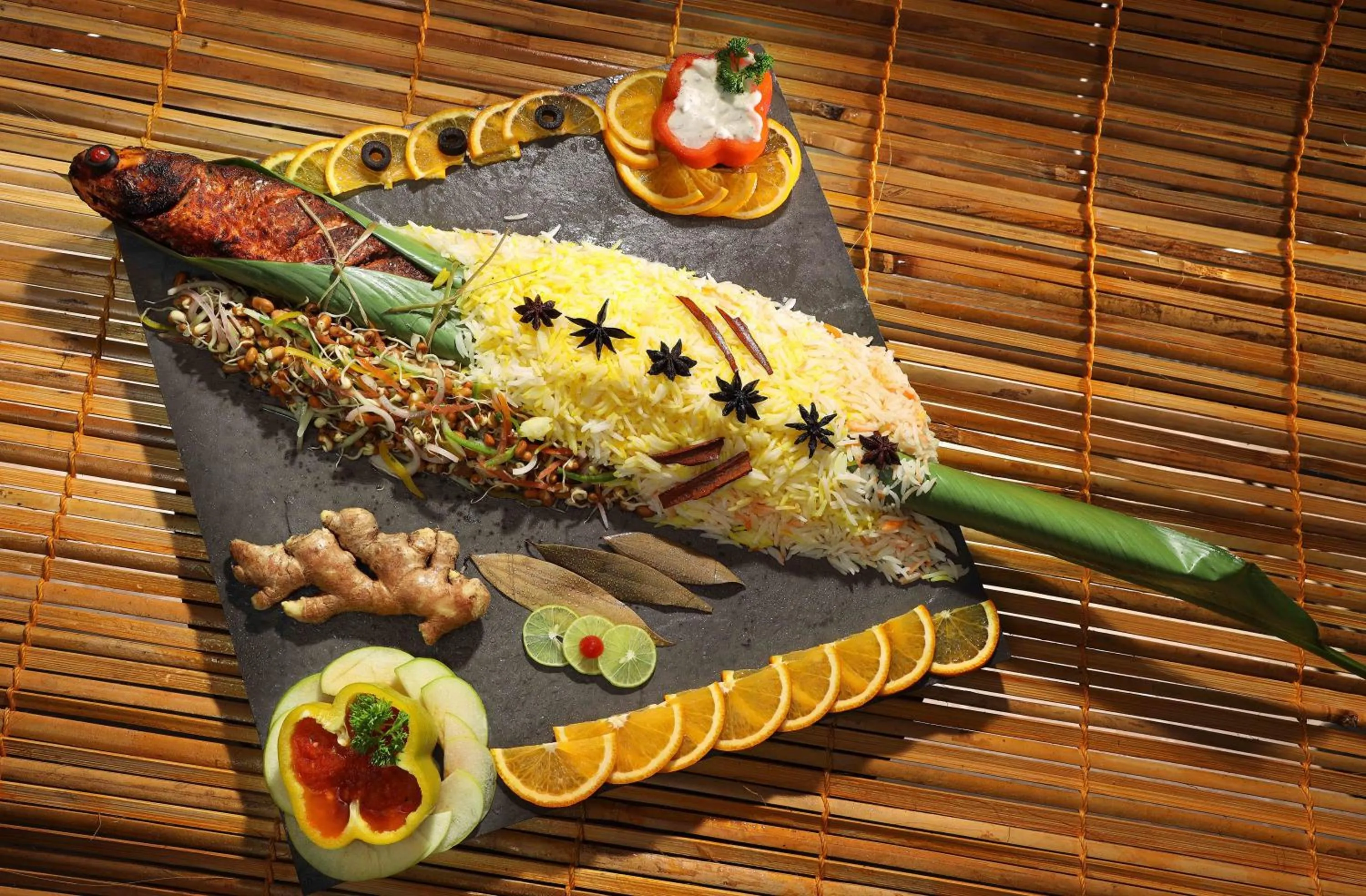 Food close-up in Uday Backwater Resort