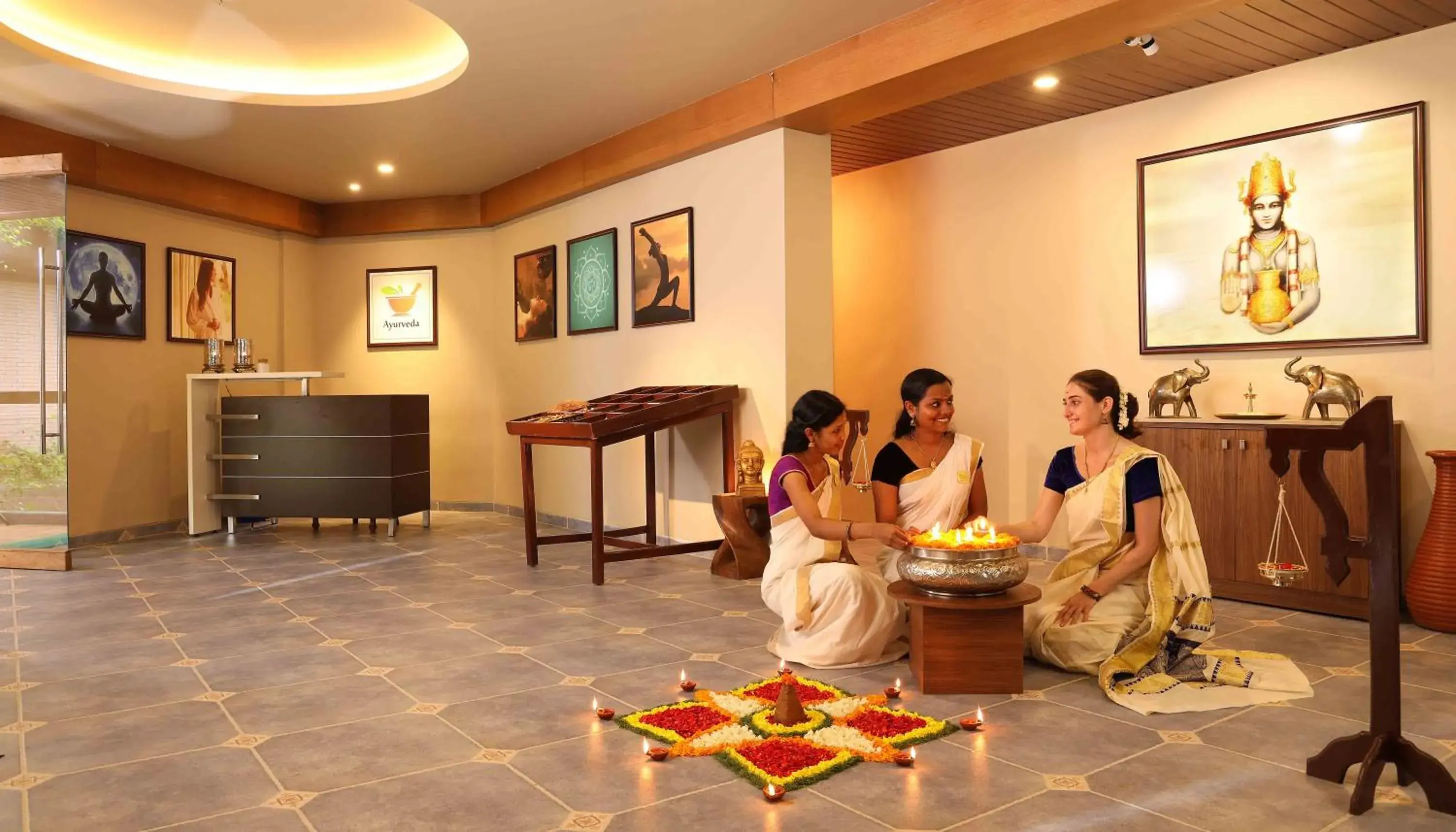 Lobby or reception in Uday Backwater Resort Lobby or reception in Uday Backwater Resort