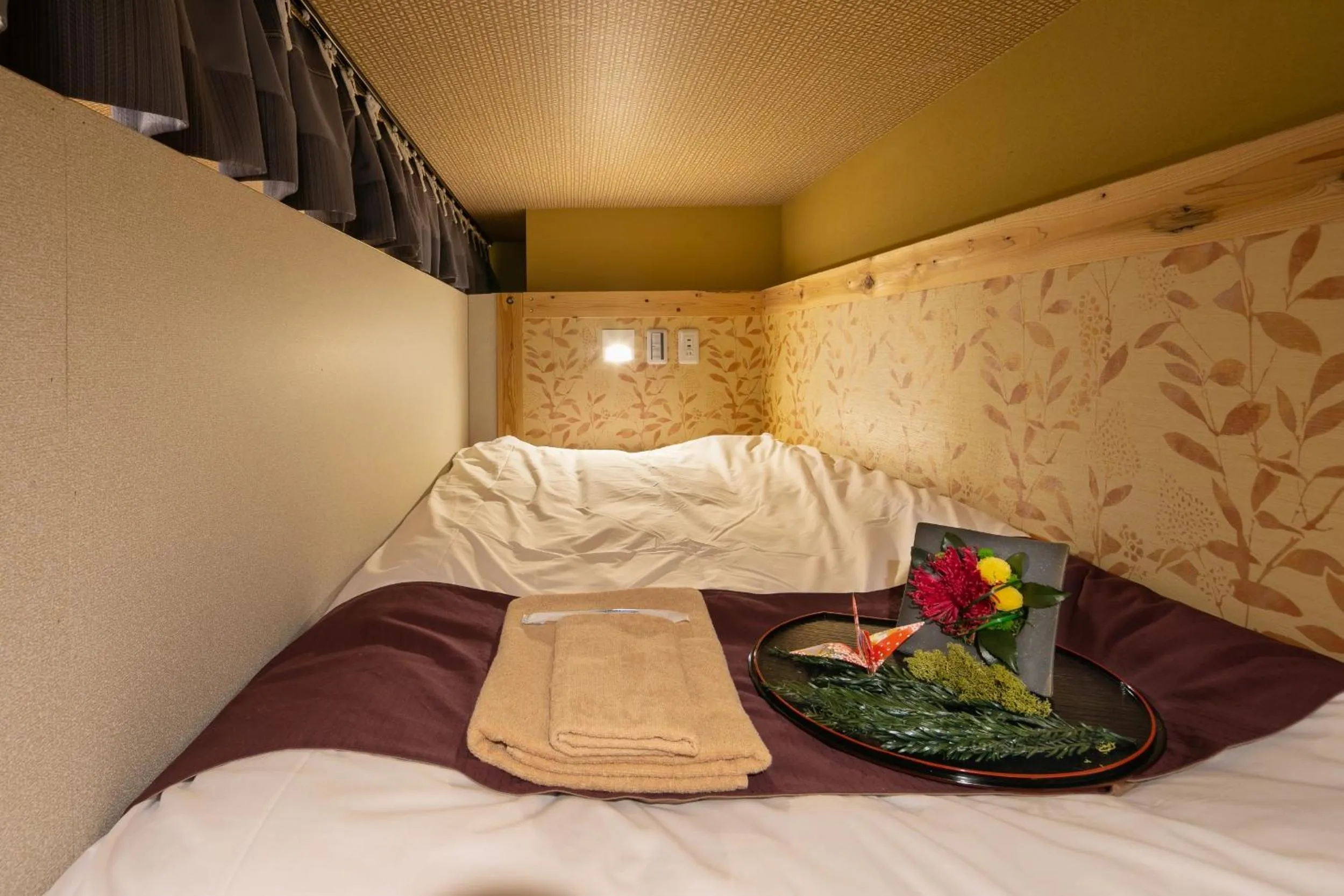 Bed in IKIDANE Cozy Hotel Haneda Airport