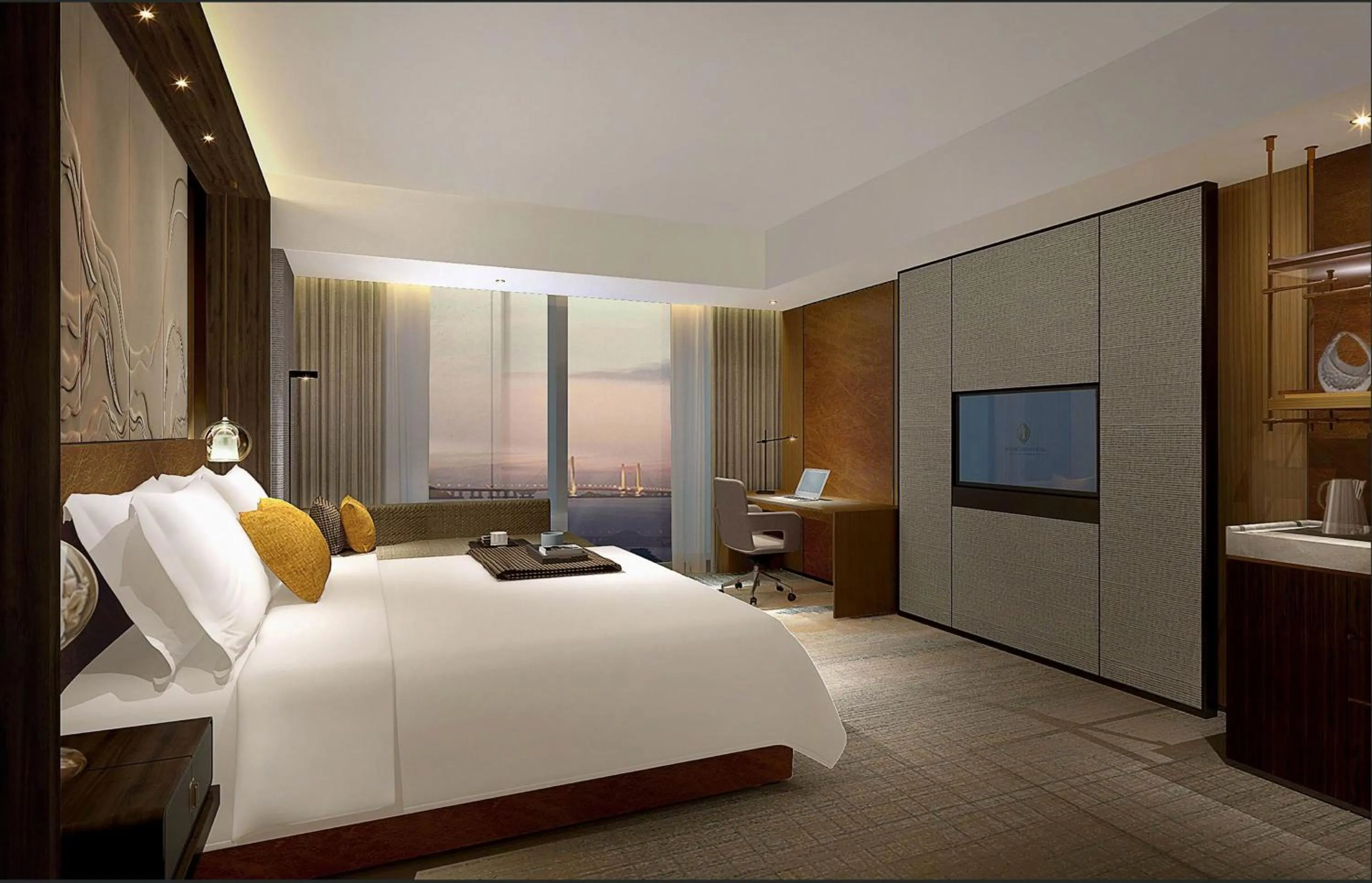 Photo of the whole room, Bed in InterContinental Zhuhai by IHG