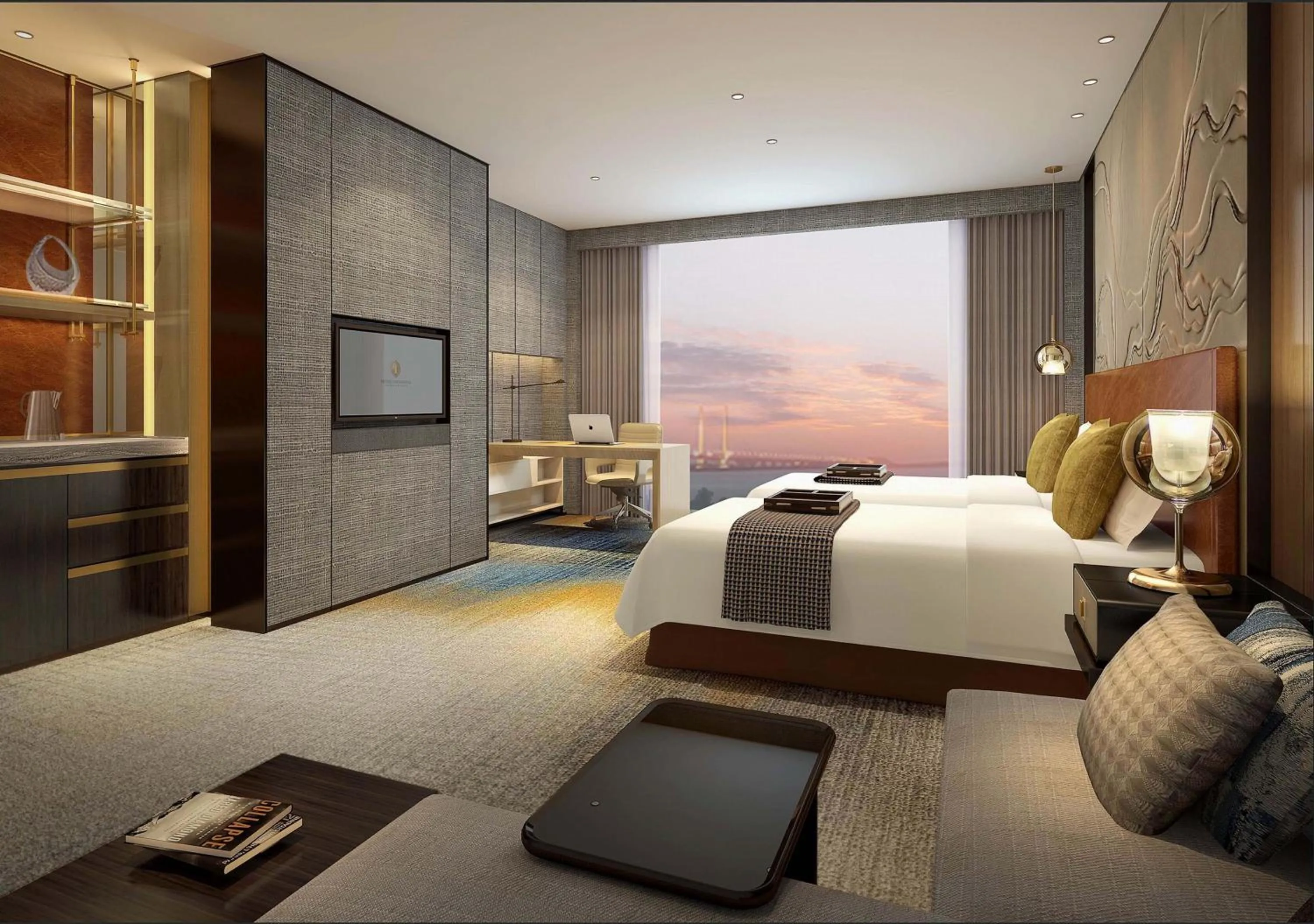 Photo of the whole room, Bed in InterContinental Zhuhai by IHG