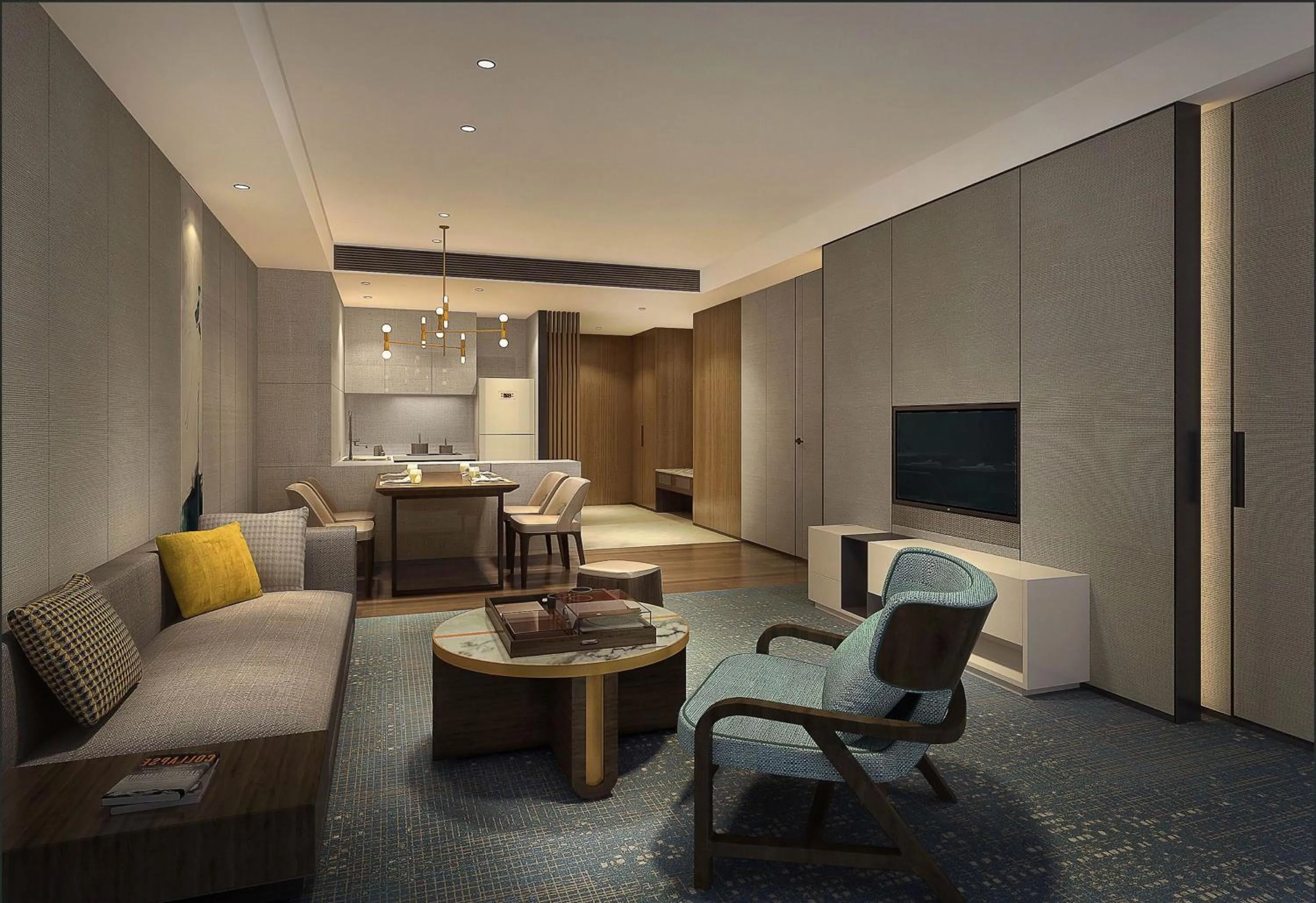 Living room in InterContinental Zhuhai by IHG