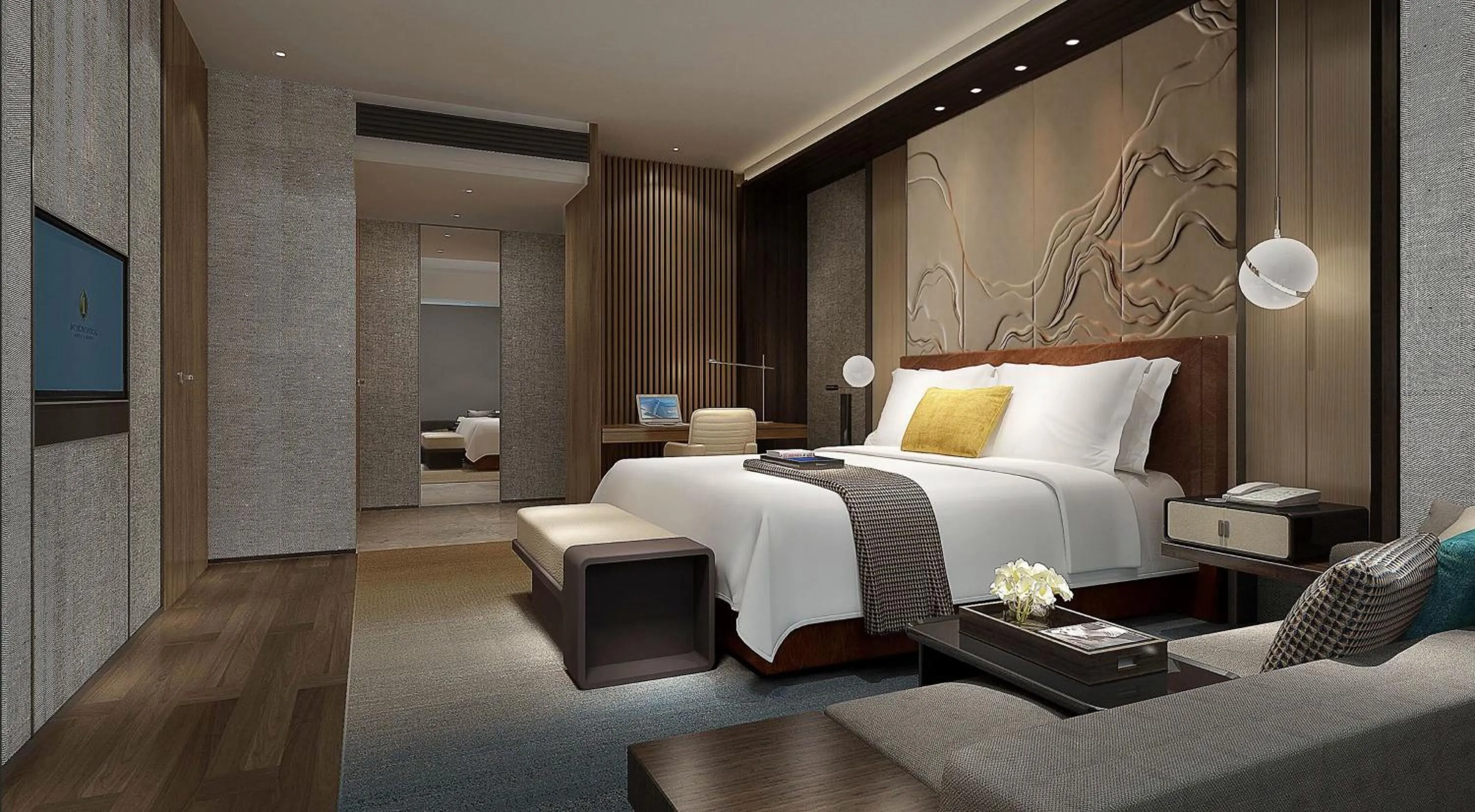 Photo of the whole room, Bed in InterContinental Zhuhai by IHG