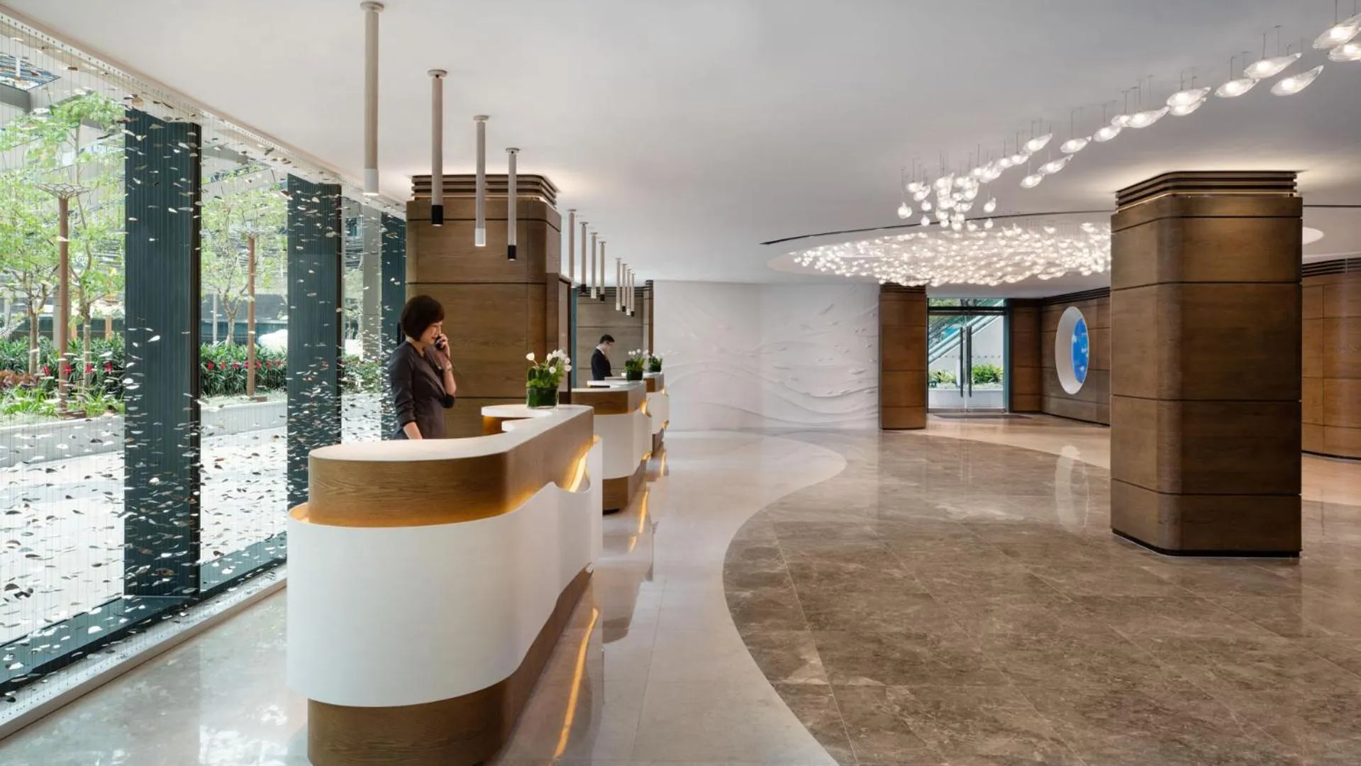 Lobby or reception in Hong Kong Ocean Park Marriott Hotel