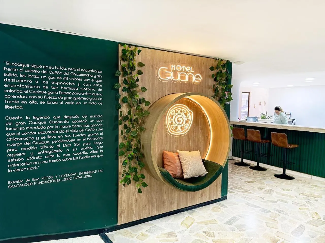 Lobby or reception in Hotel Guane