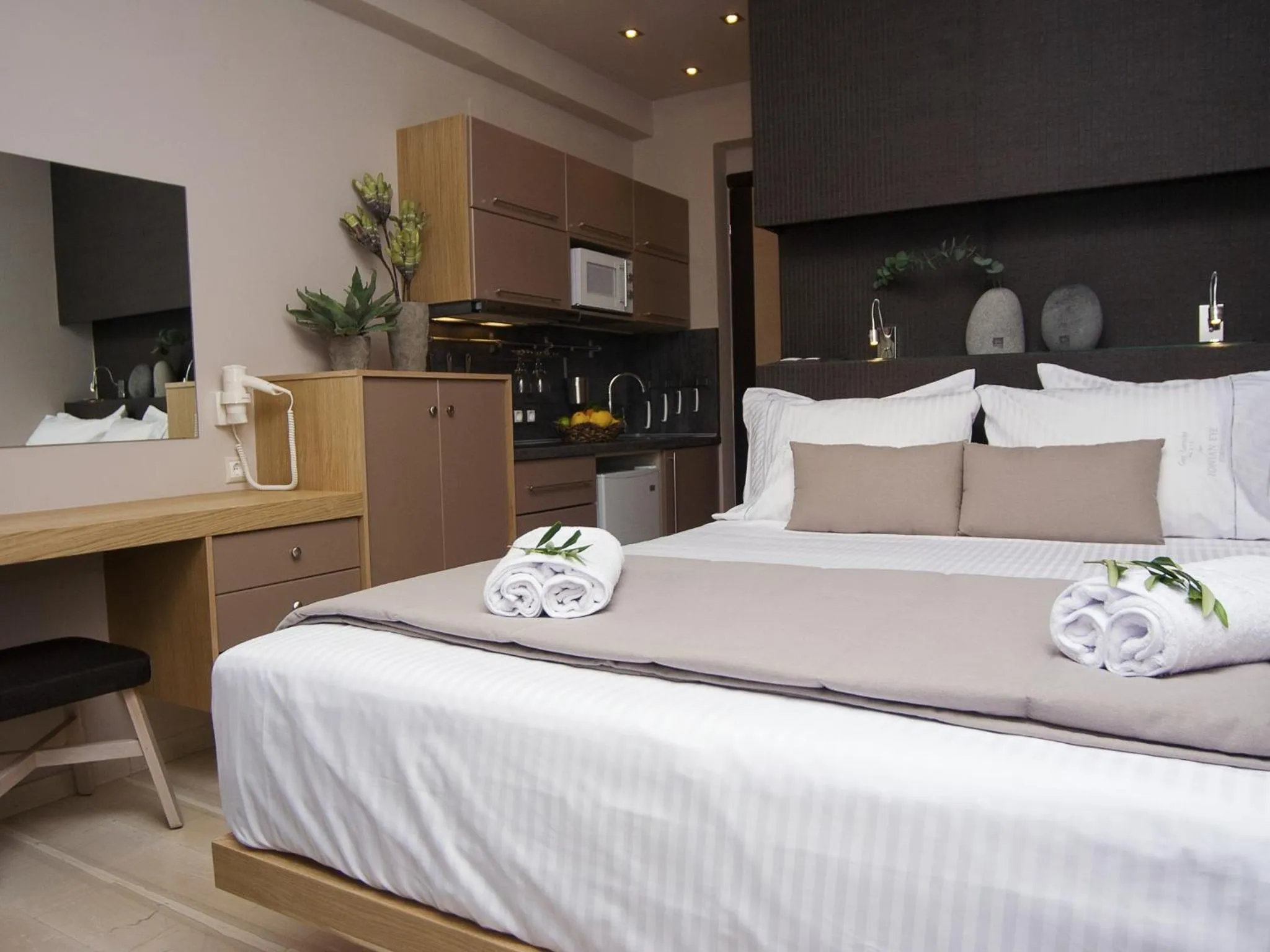 Bed in Ionian Eye Design Studios & Spa