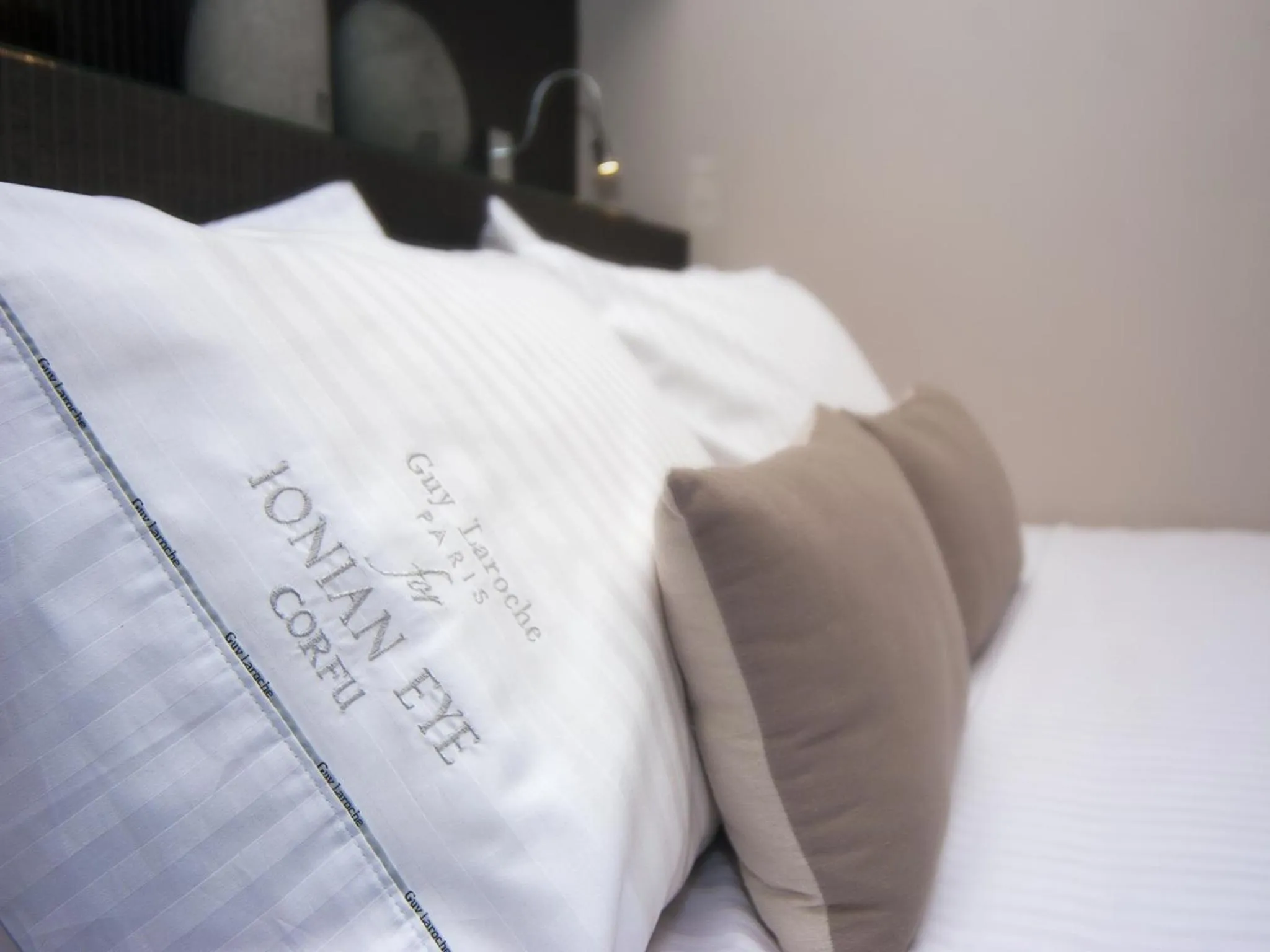 Bed in Ionian Eye Design Studios & Spa