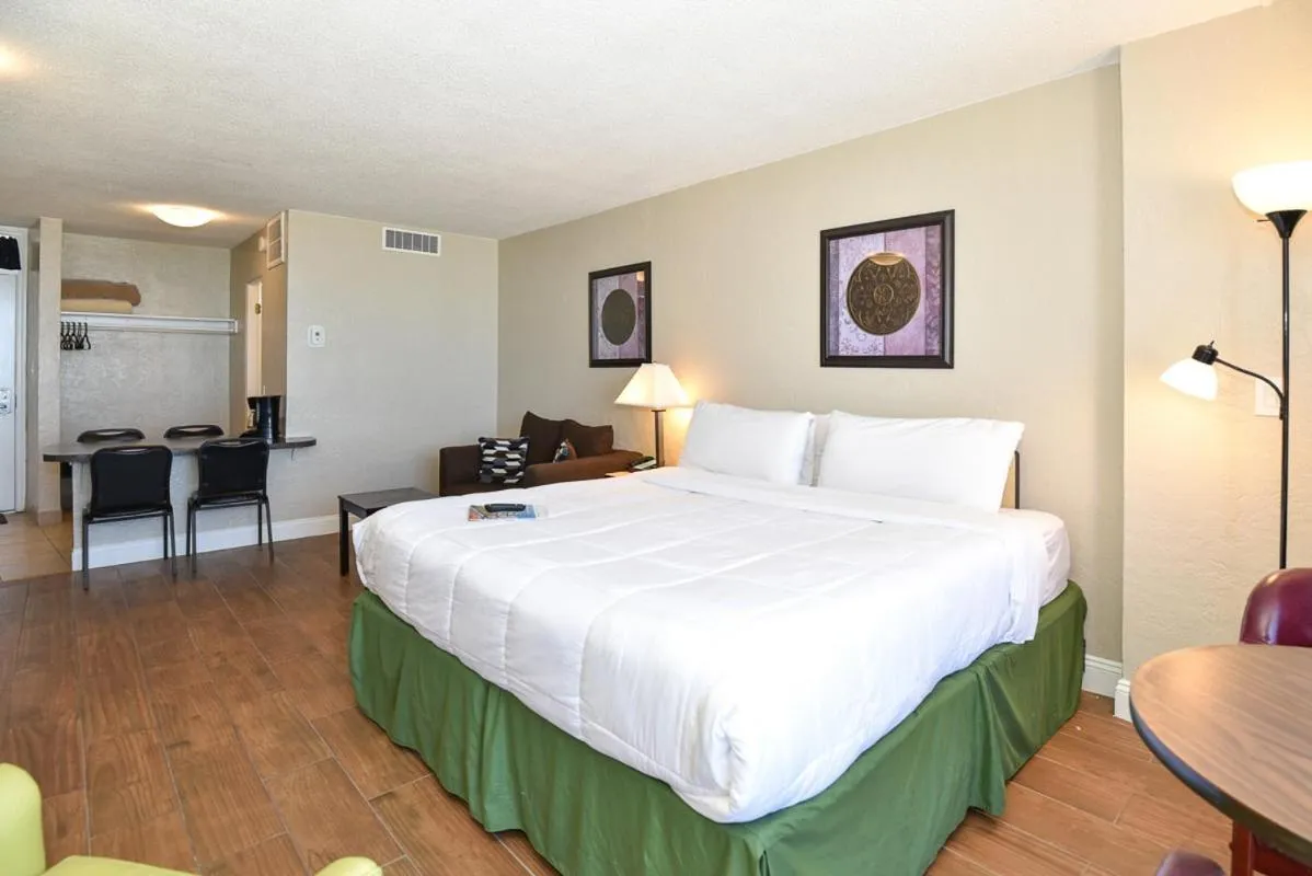 Bed in Cove Motel Oceanfront