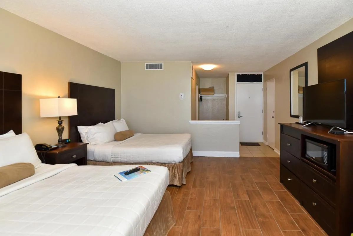 Bed in Cove Motel Oceanfront