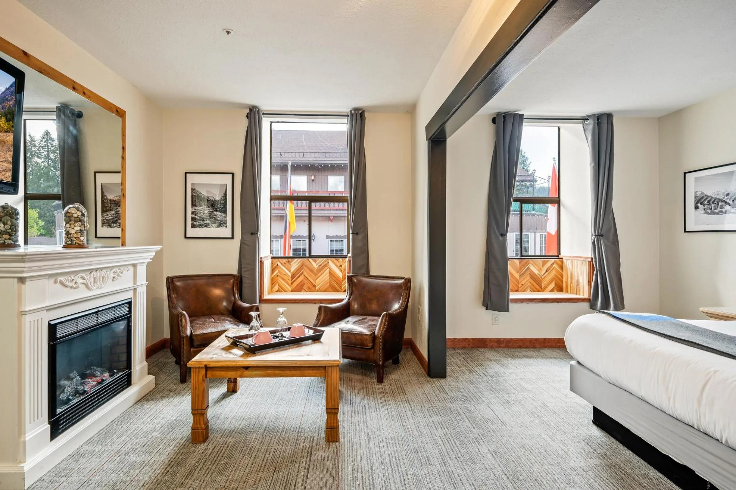 TV and multimedia, Bed in Hotel Leavenworth