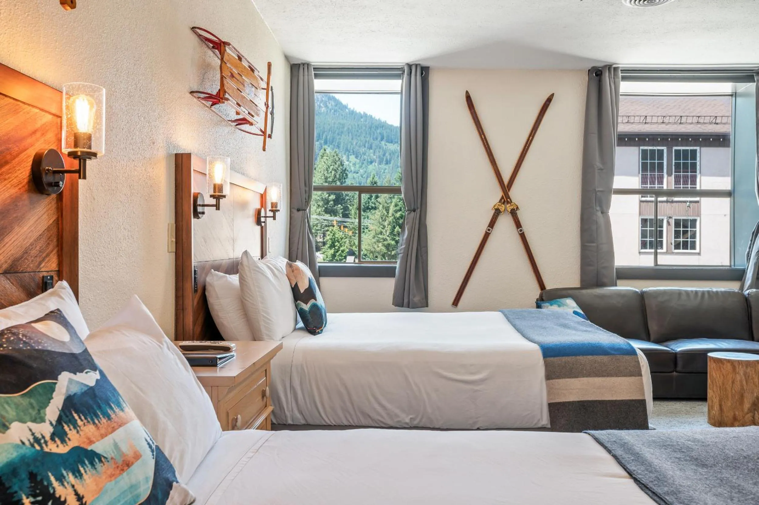 Bed in Hotel Leavenworth