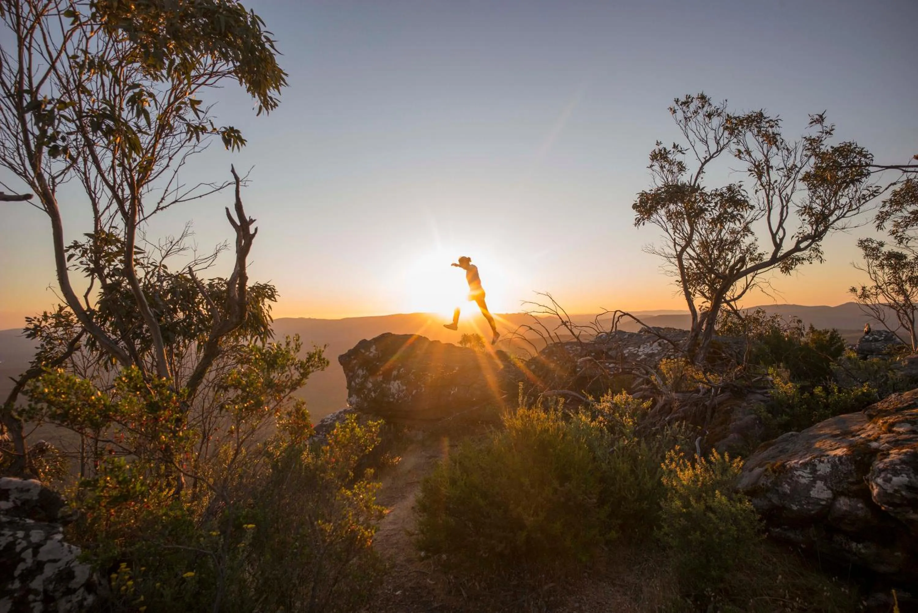 Natural landscape in YHA Grampians Eco, Halls Gap