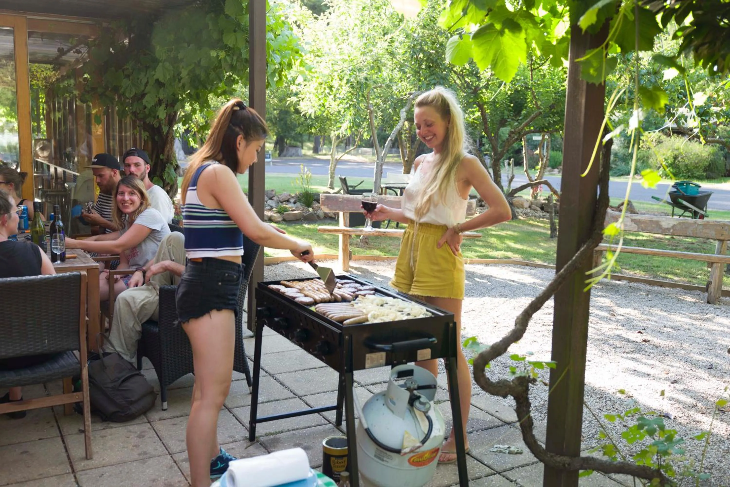 BBQ facilities in YHA Grampians Eco, Halls Gap