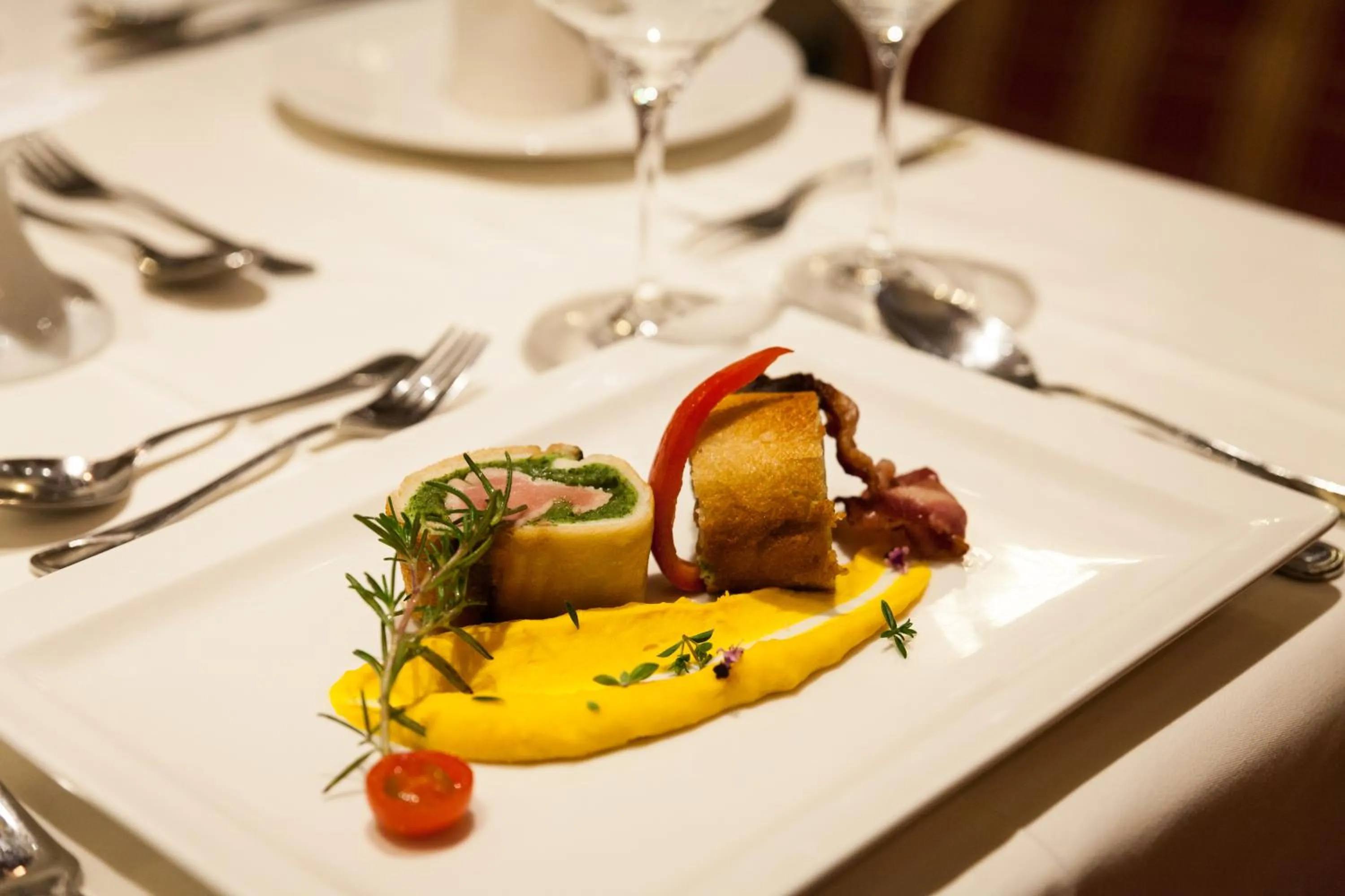 Food and drinks in Hotel Traube