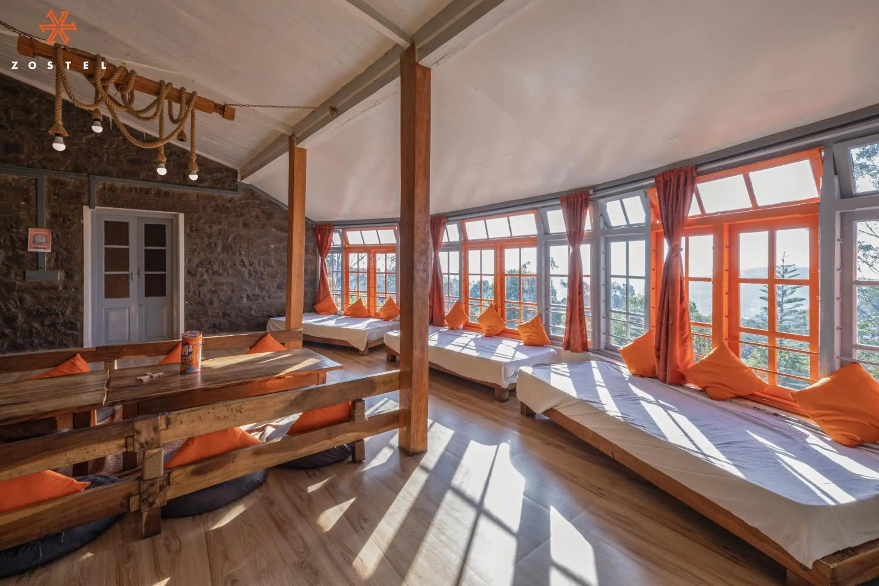 Communal lounge/ TV room, Bed in Zostel Kodaikanal Communal lounge/ TV room, Bed in Zostel Kodaikanal