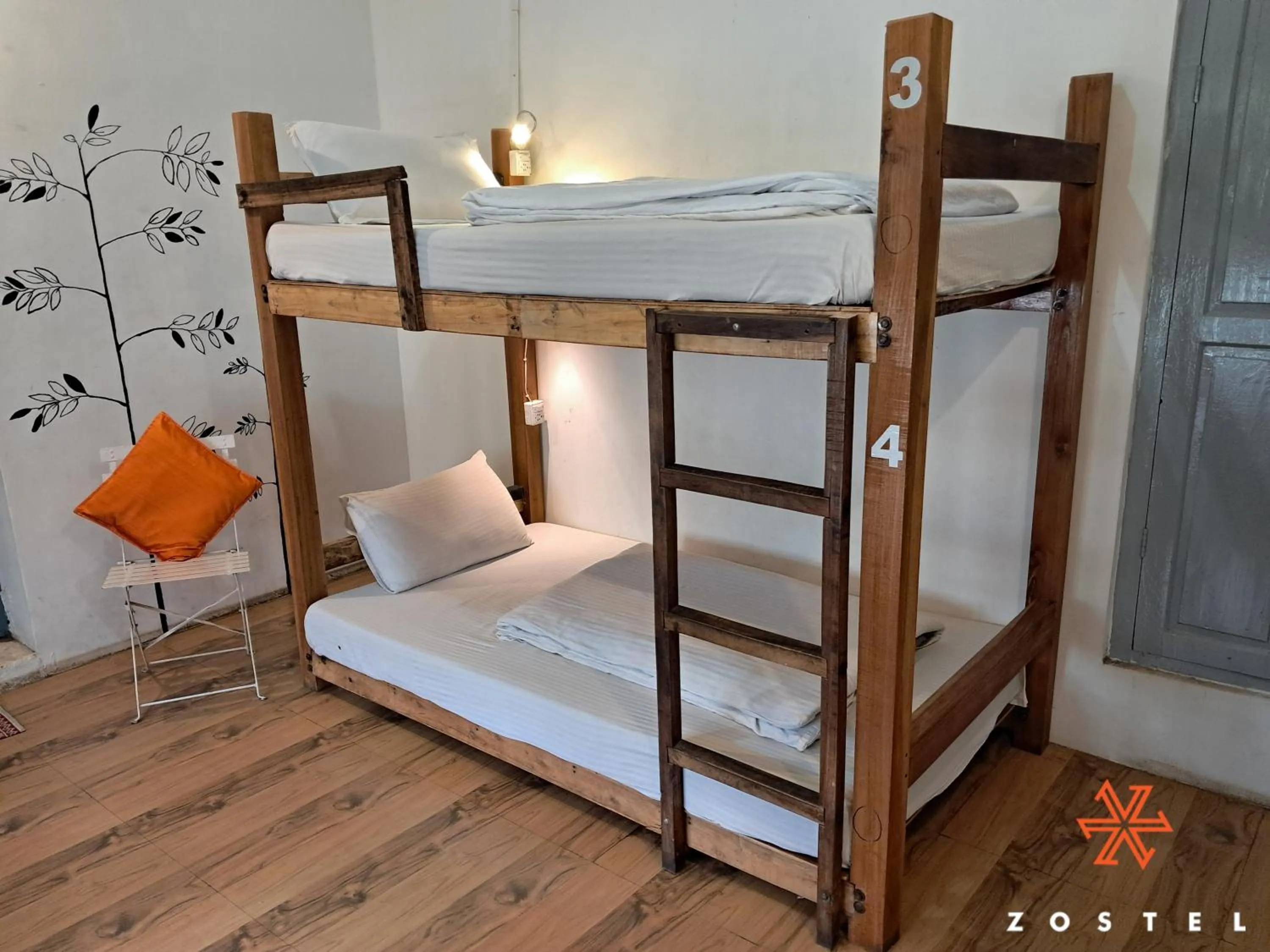 Bed in Zostel Kodaikanal