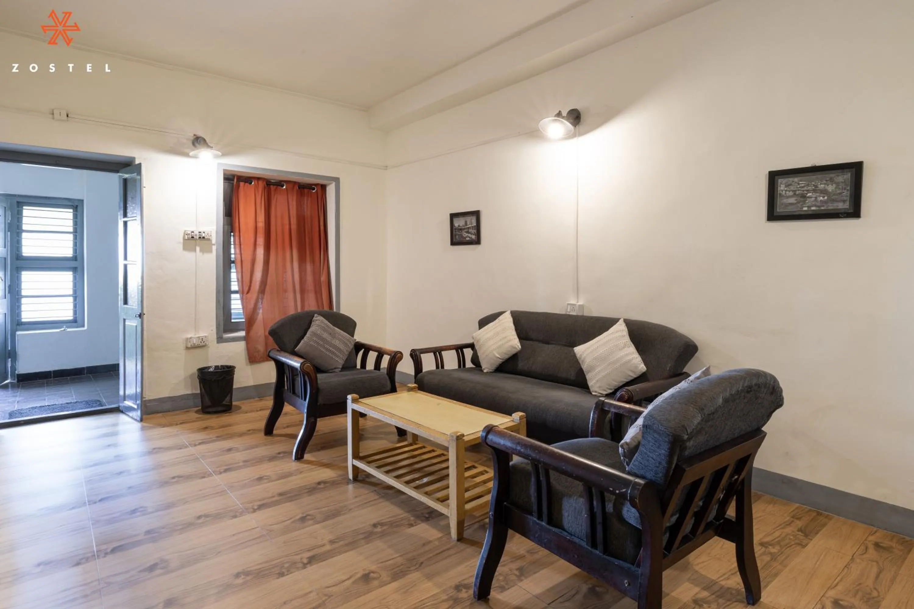 Living room in Zostel Kodaikanal