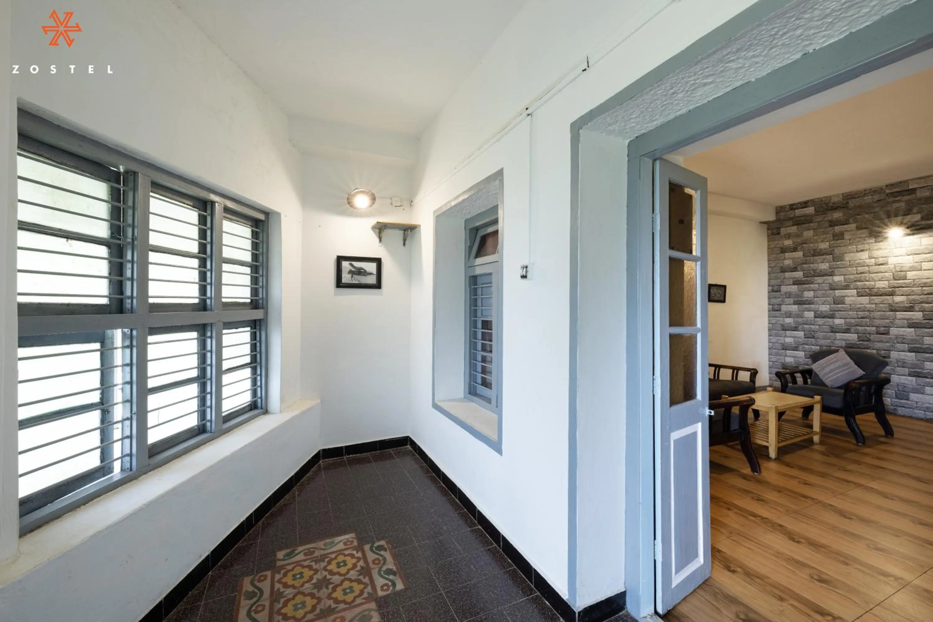 Living room in Zostel Kodaikanal