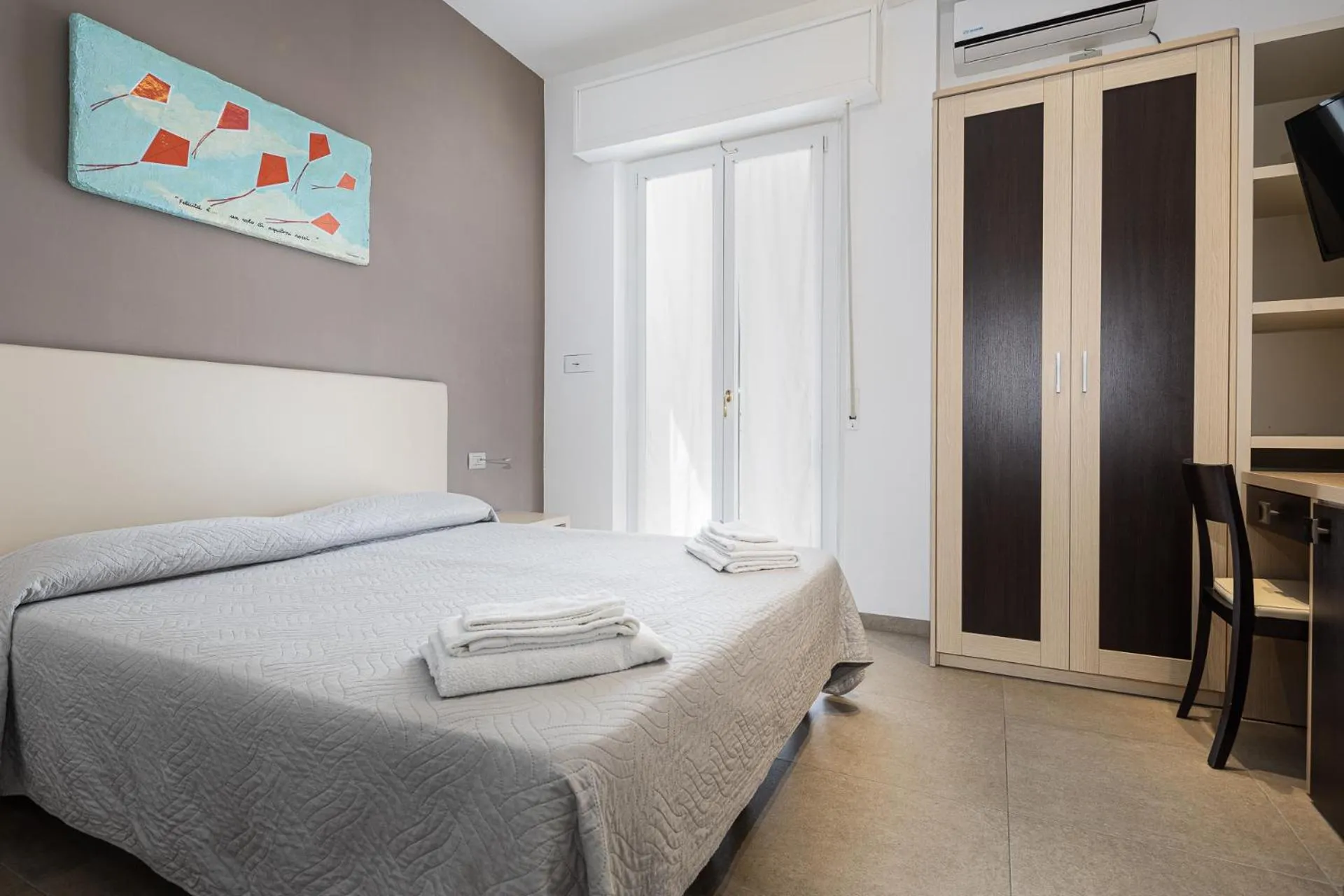 Bed in Hotel Rudy Cervia